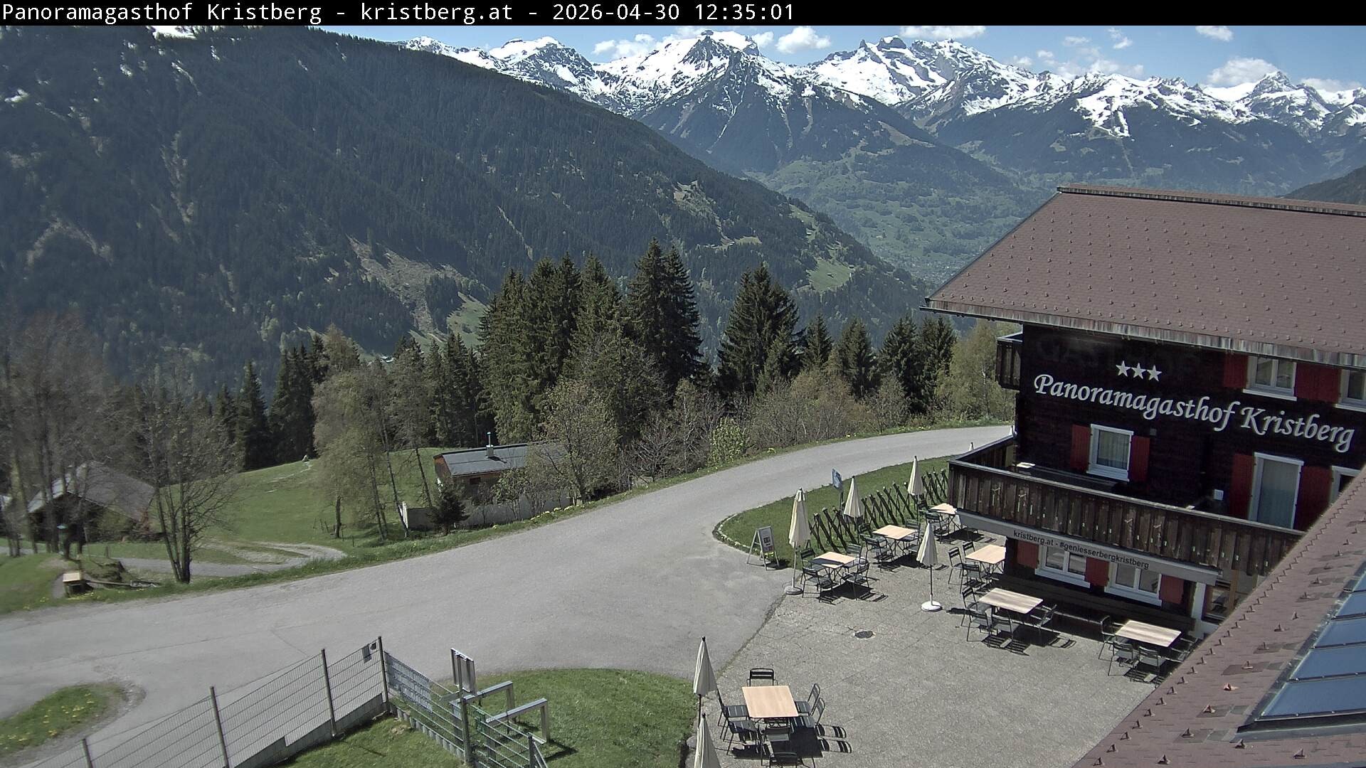 Archiv Foto Webcam Silbertal: Panoramagasthof Kristberg