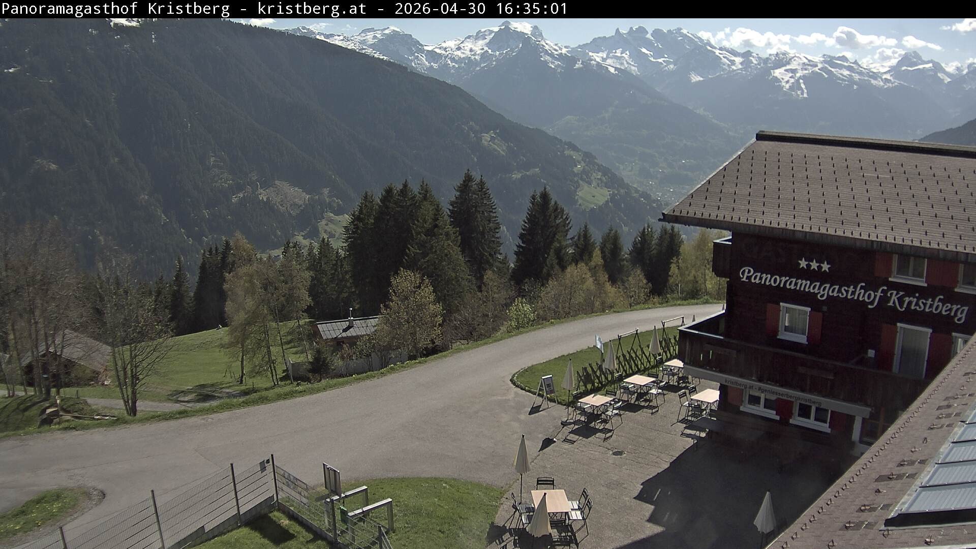 Archiv Foto Webcam Silbertal: Panoramagasthof Kristberg
