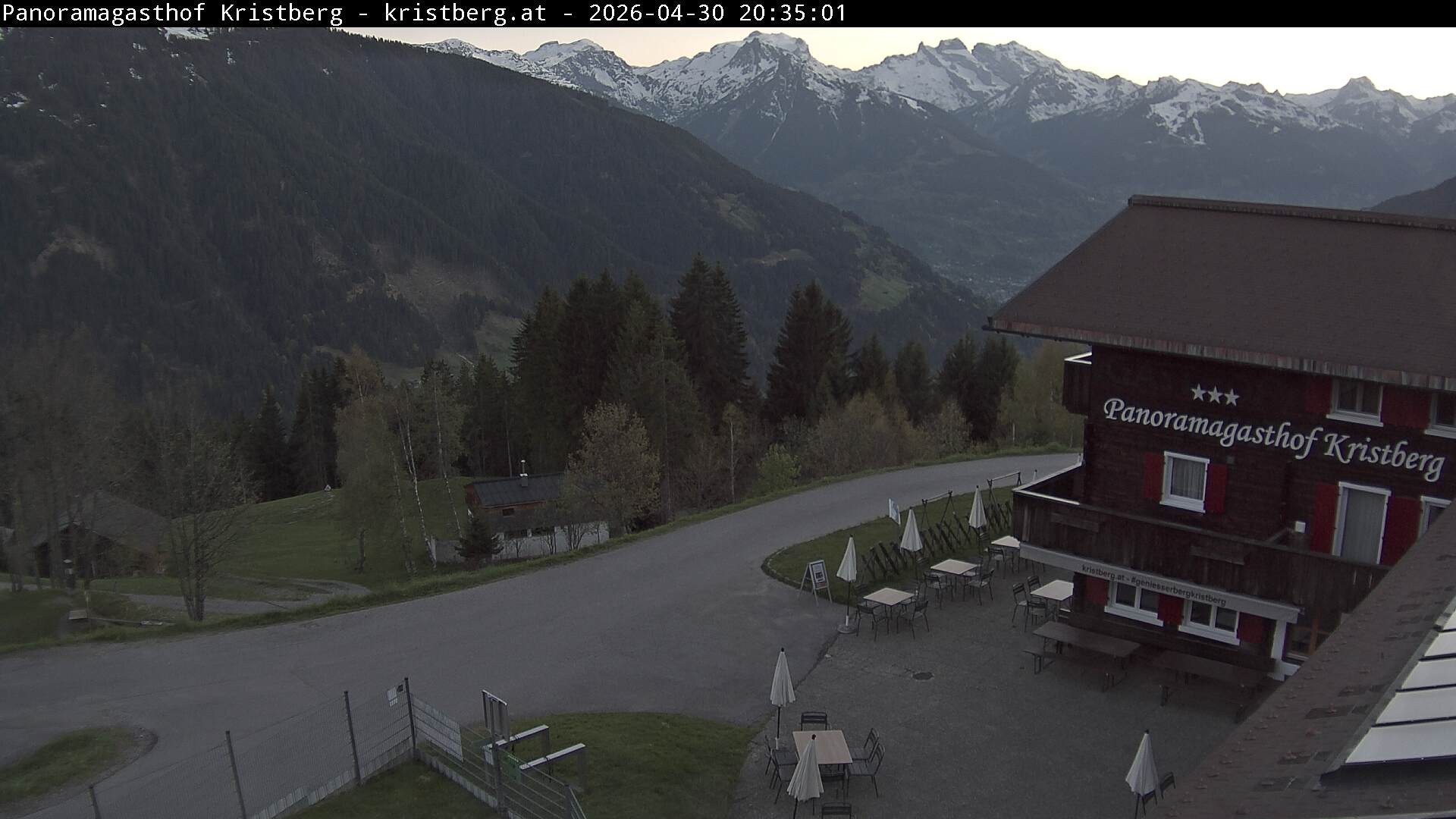 Archiv Foto Webcam Silbertal: Panoramagasthof Kristberg