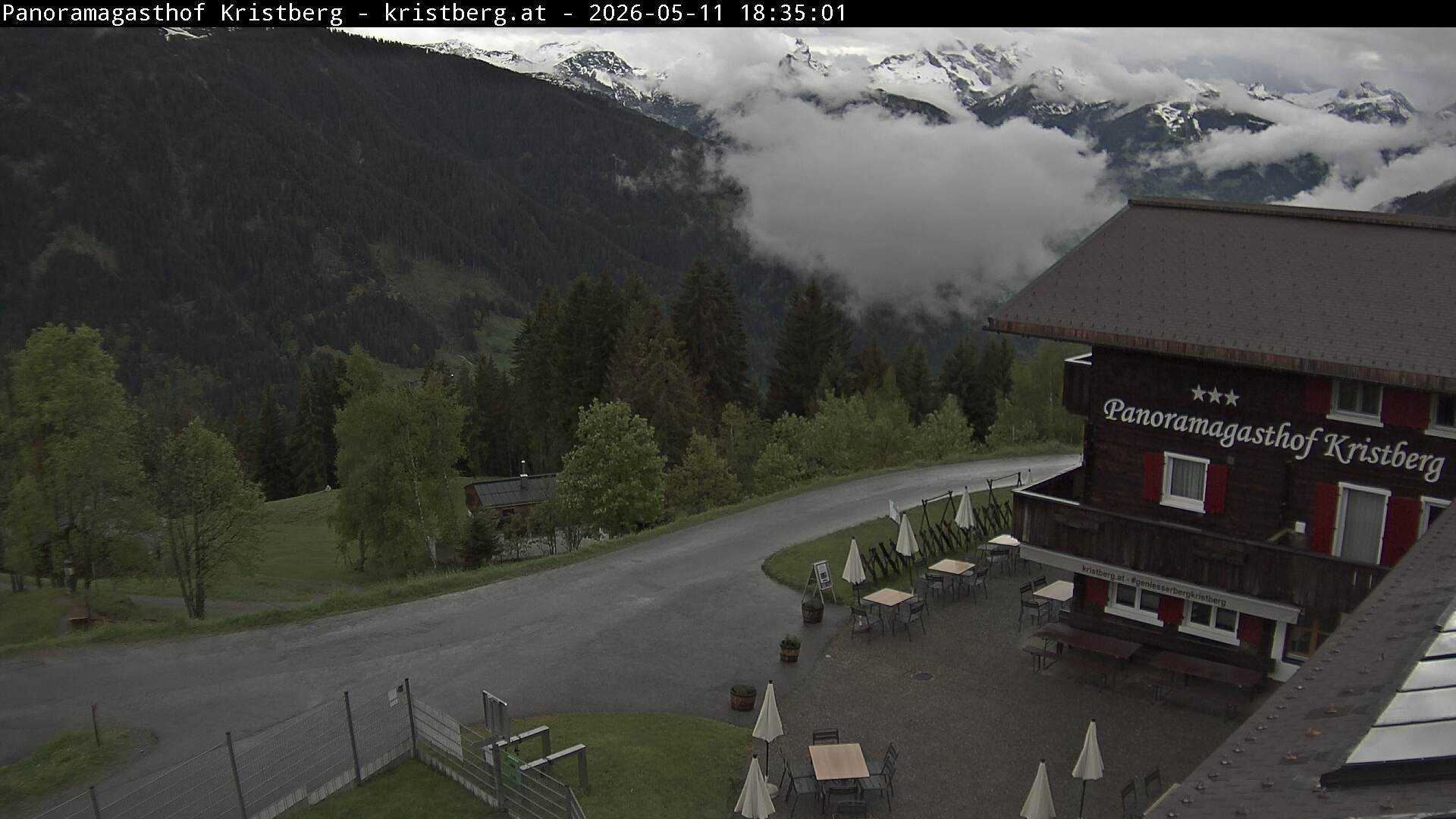 Archiv Foto Webcam Silbertal: Panoramagasthof Kristberg