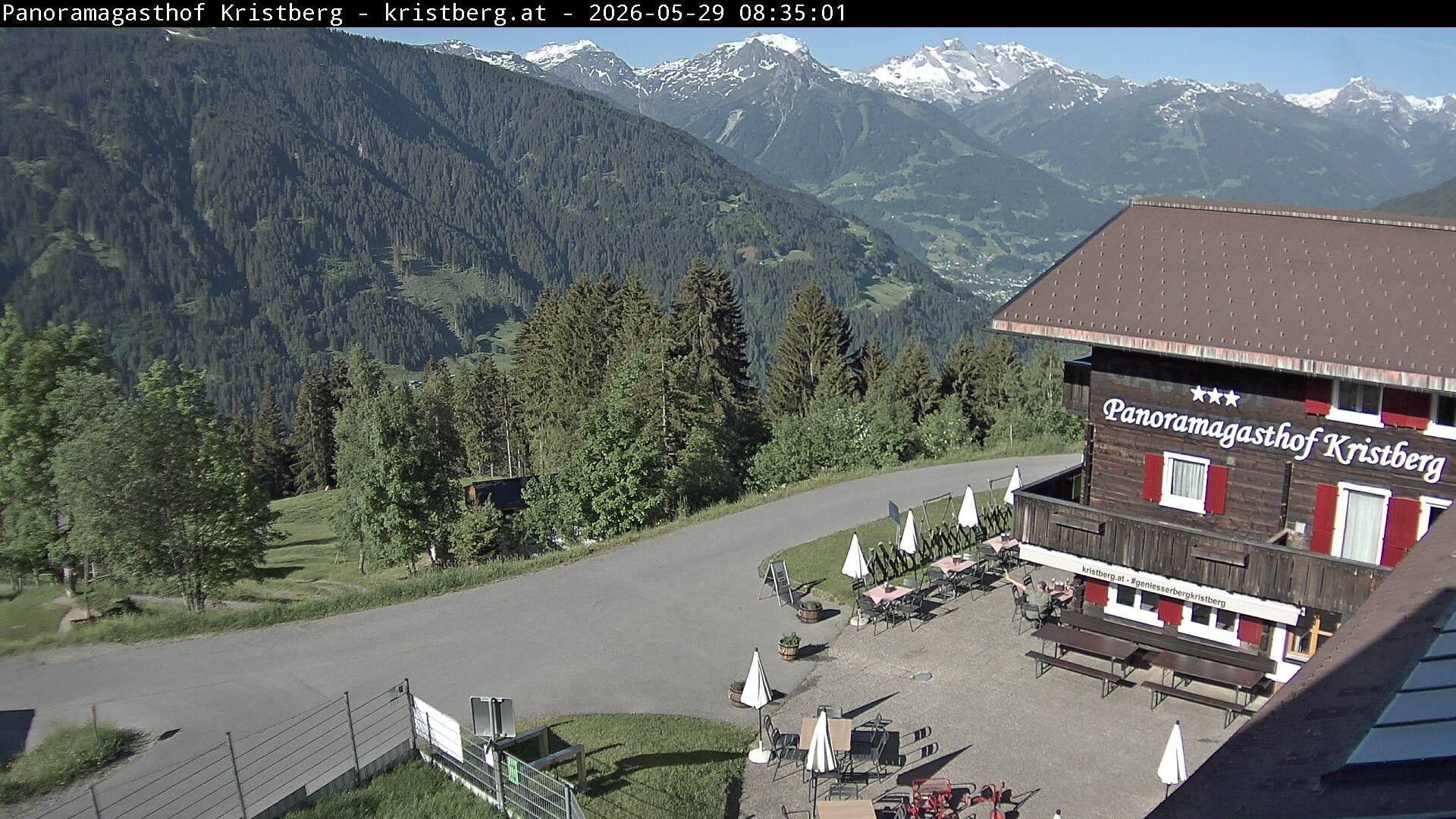 Archiv Foto Webcam Silbertal: Panoramagasthof Kristberg