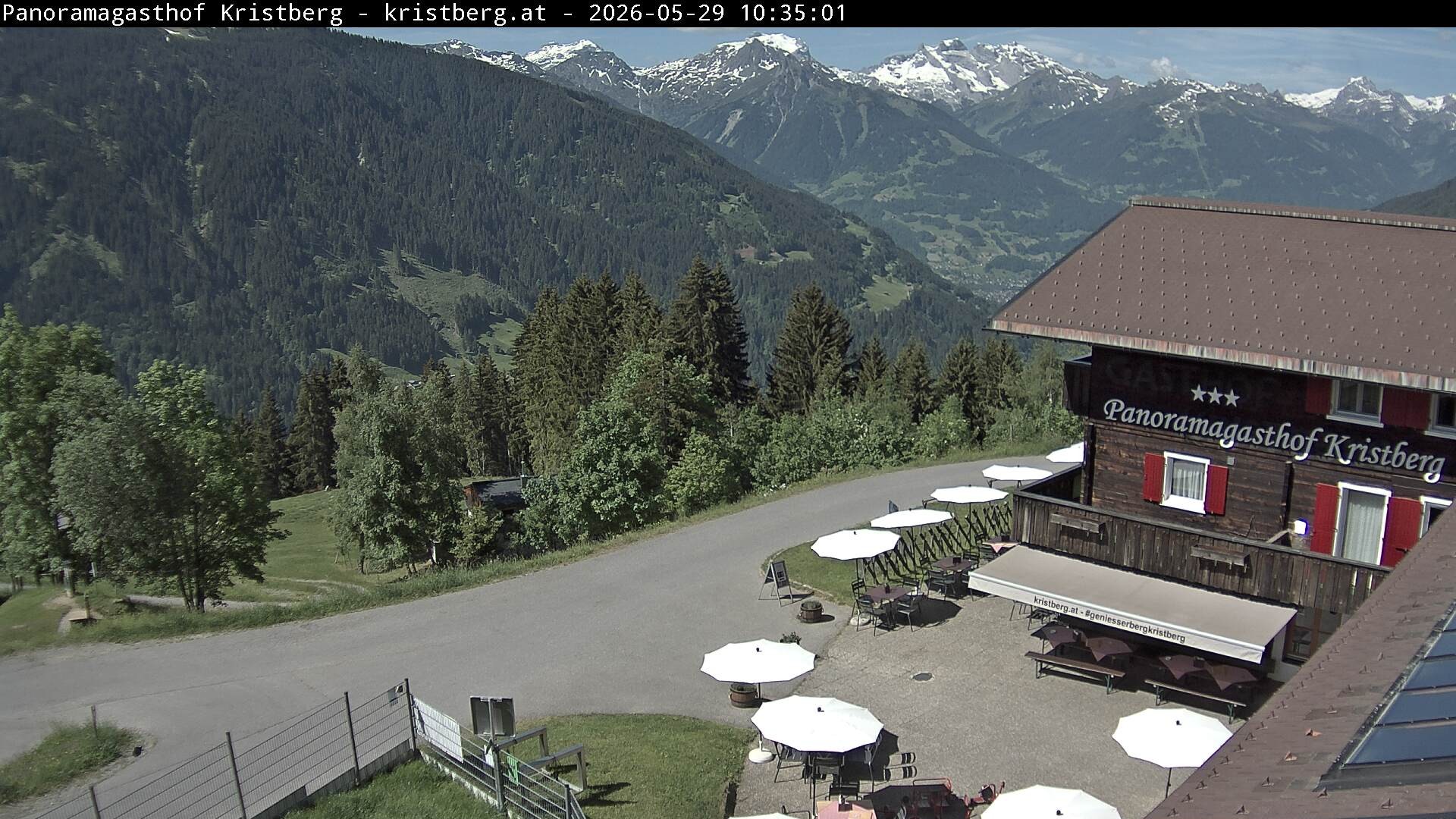 Archiv Foto Webcam Silbertal: Panoramagasthof Kristberg