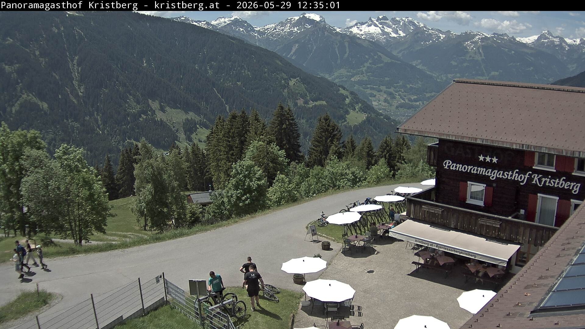 Archiv Foto Webcam Silbertal: Panoramagasthof Kristberg