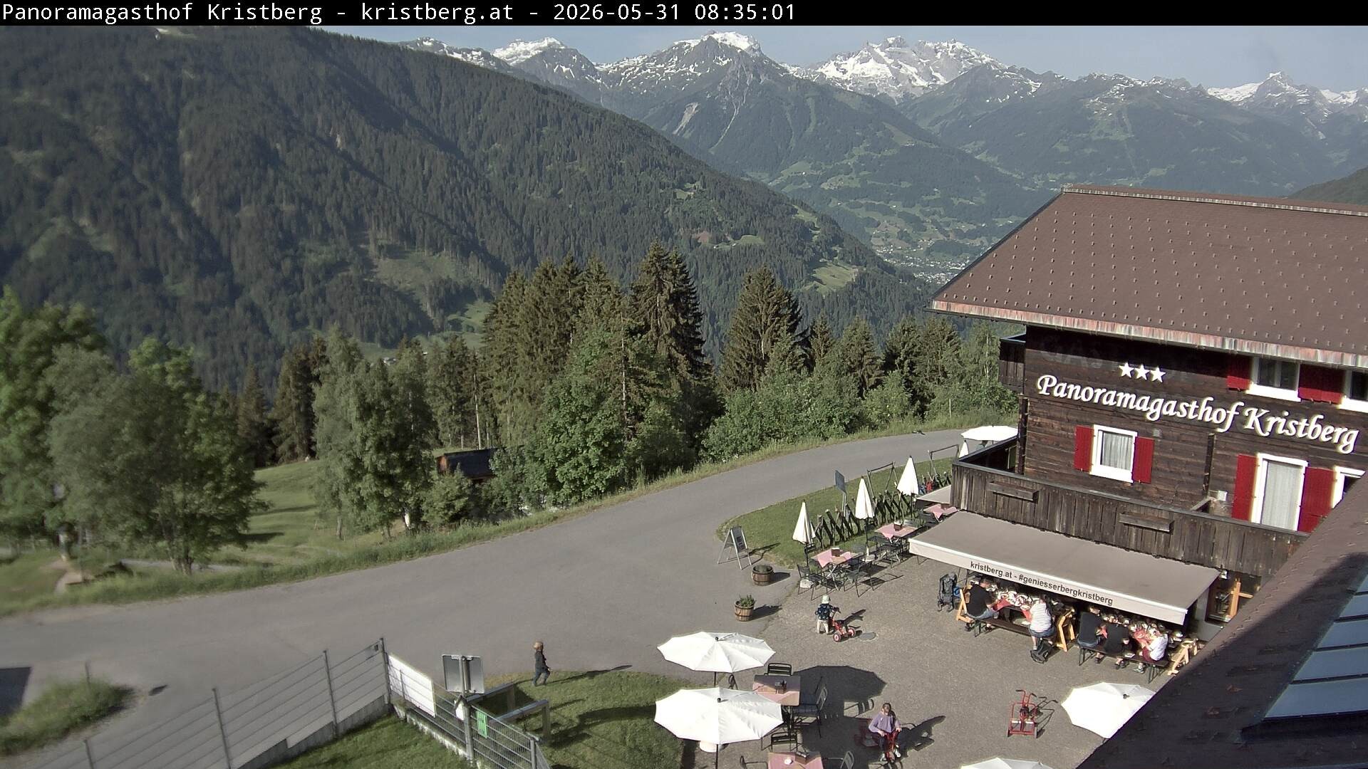 Archiv Foto Webcam Silbertal: Panoramagasthof Kristberg
