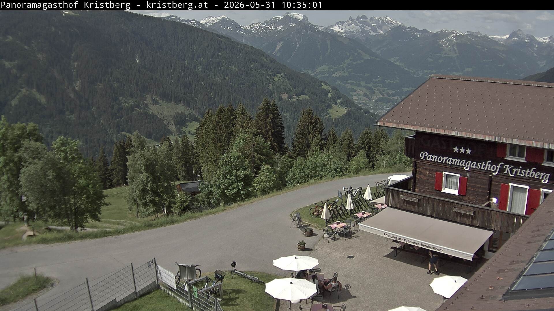 Archiv Foto Webcam Silbertal: Panoramagasthof Kristberg