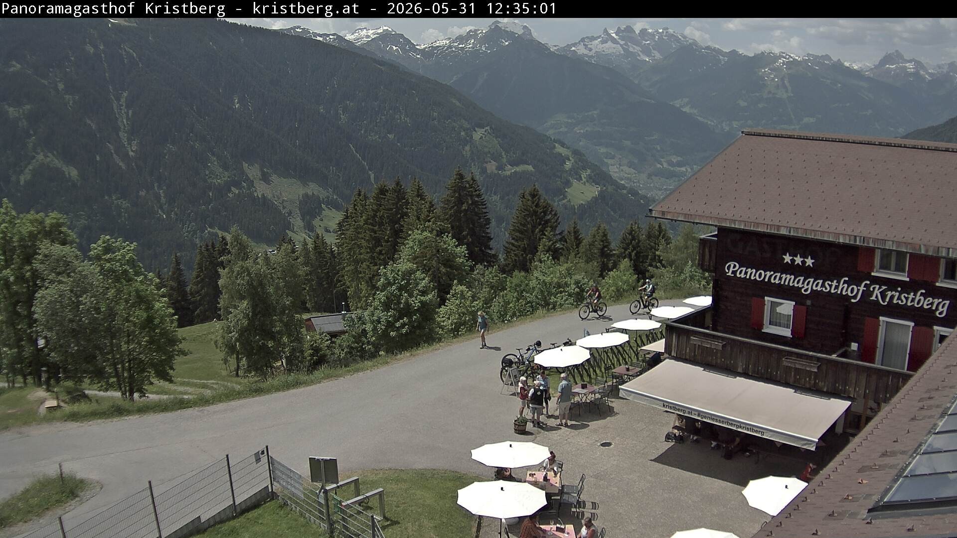 Archiv Foto Webcam Silbertal: Panoramagasthof Kristberg