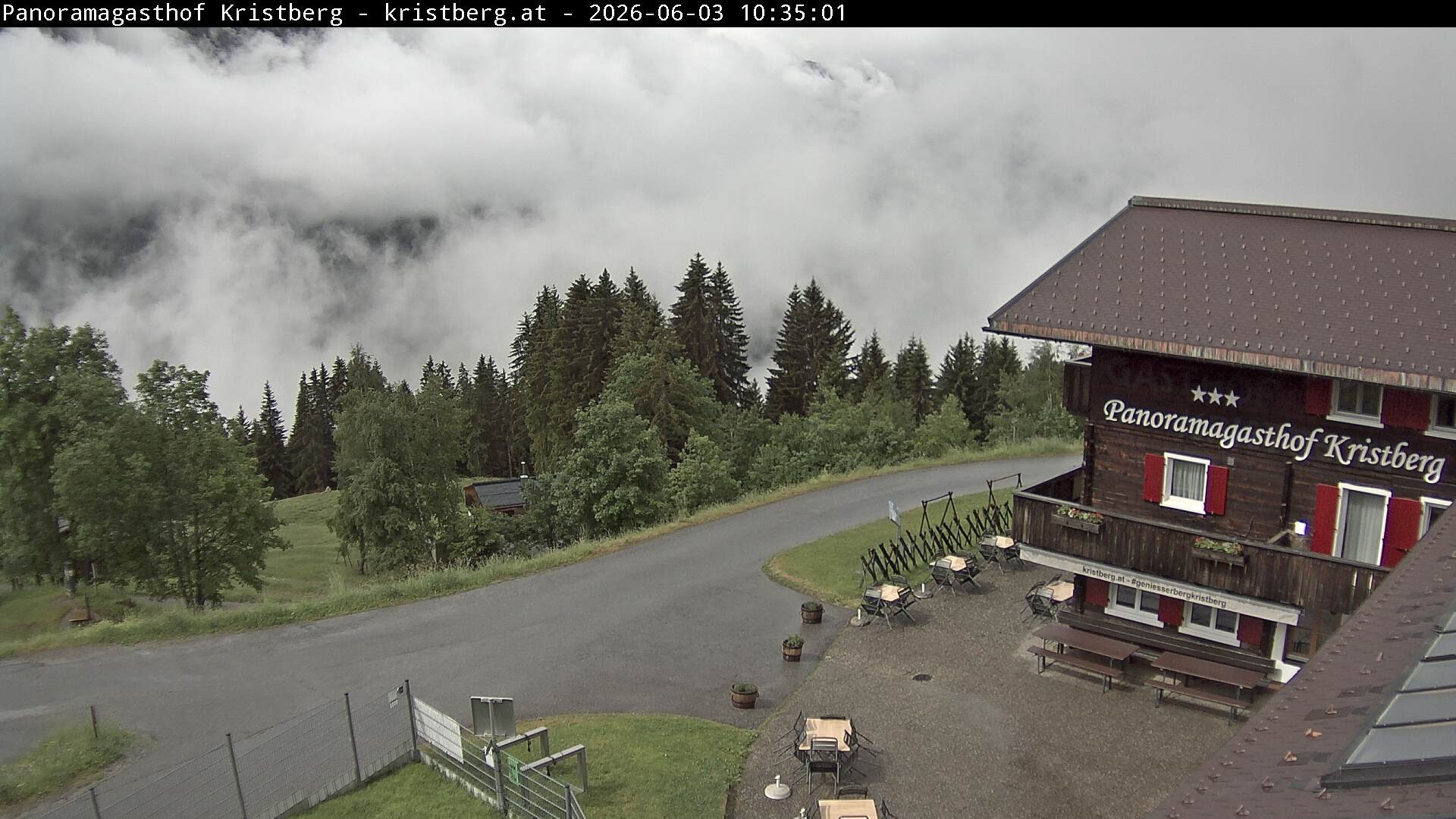 Archiv Foto Webcam Silbertal: Panoramagasthof Kristberg