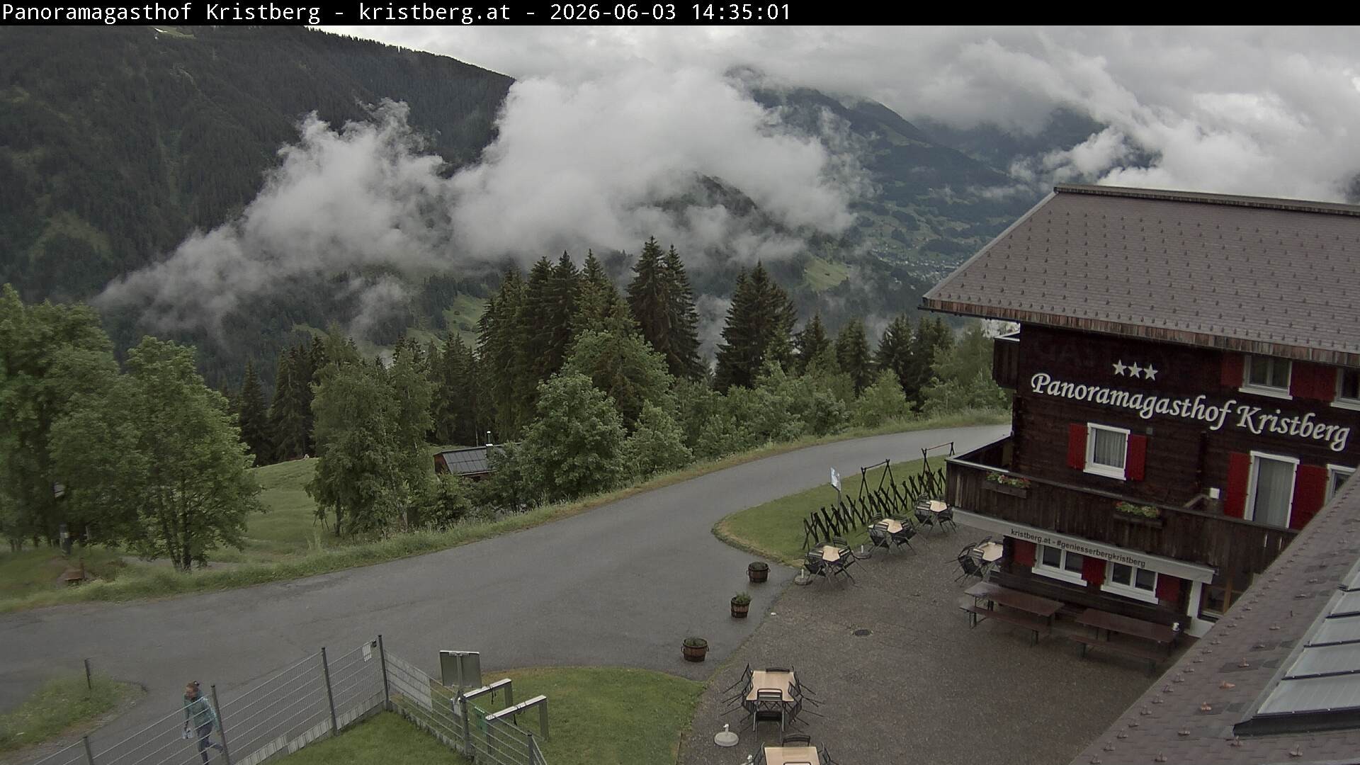 Archiv Foto Webcam Silbertal: Panoramagasthof Kristberg
