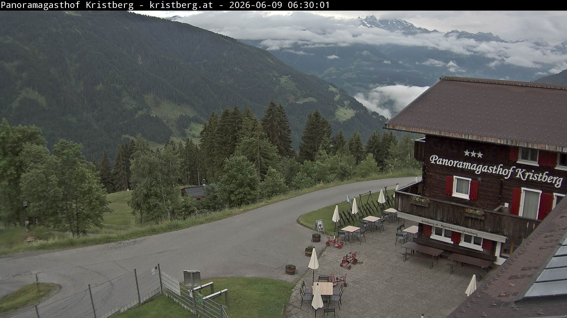 Archiv Foto Webcam Silbertal: Panoramagasthof Kristberg