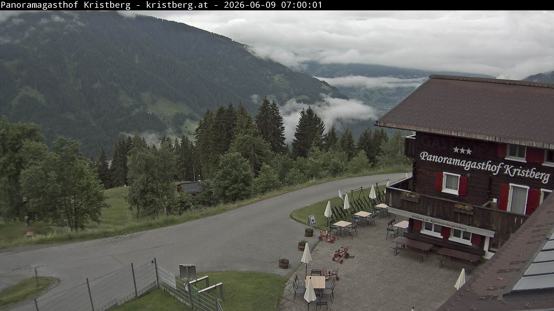 Archiv Foto Webcam Silbertal: Panoramagasthof Kristberg
