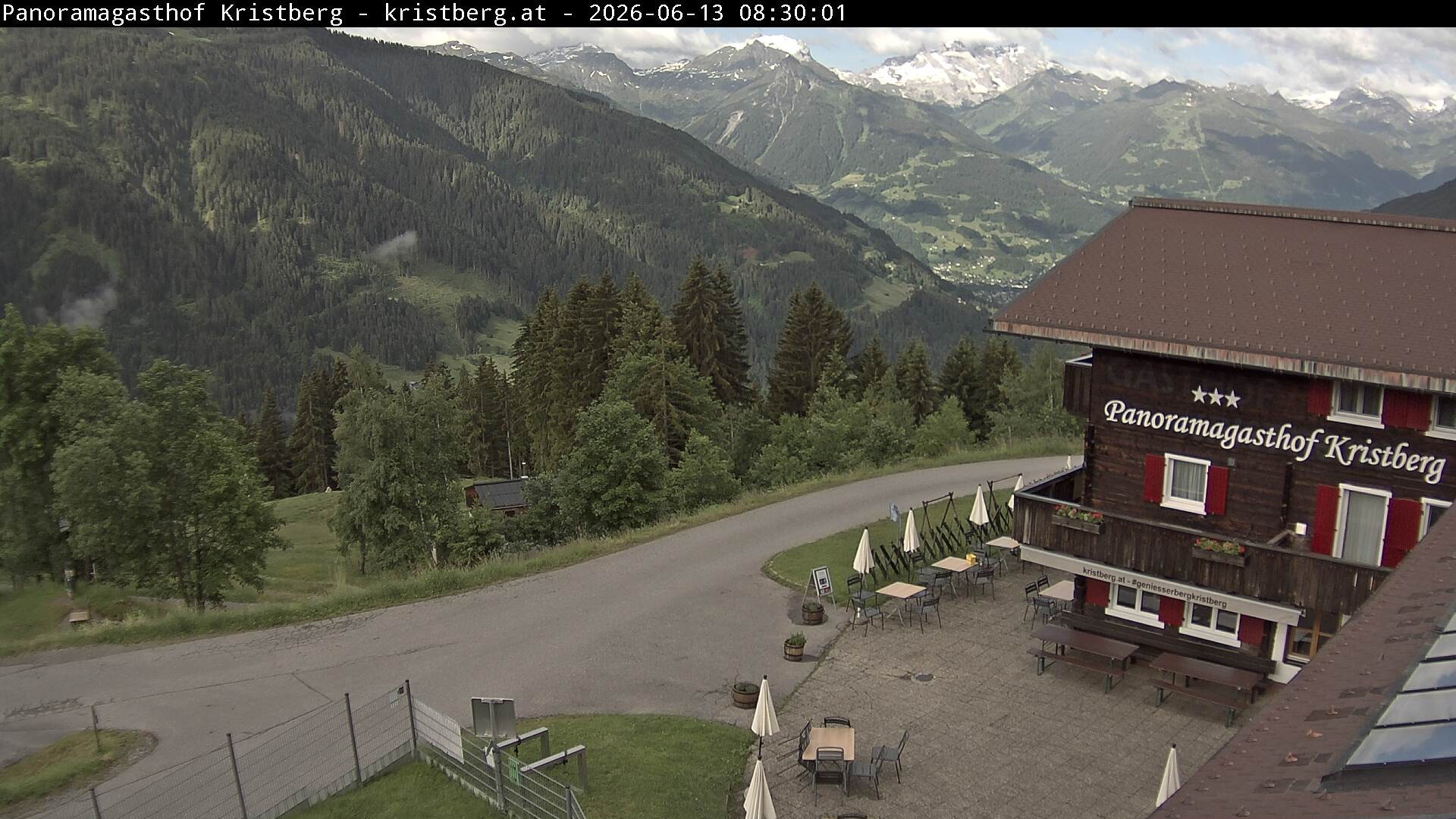 Archiv Foto Webcam Silbertal: Panoramagasthof Kristberg