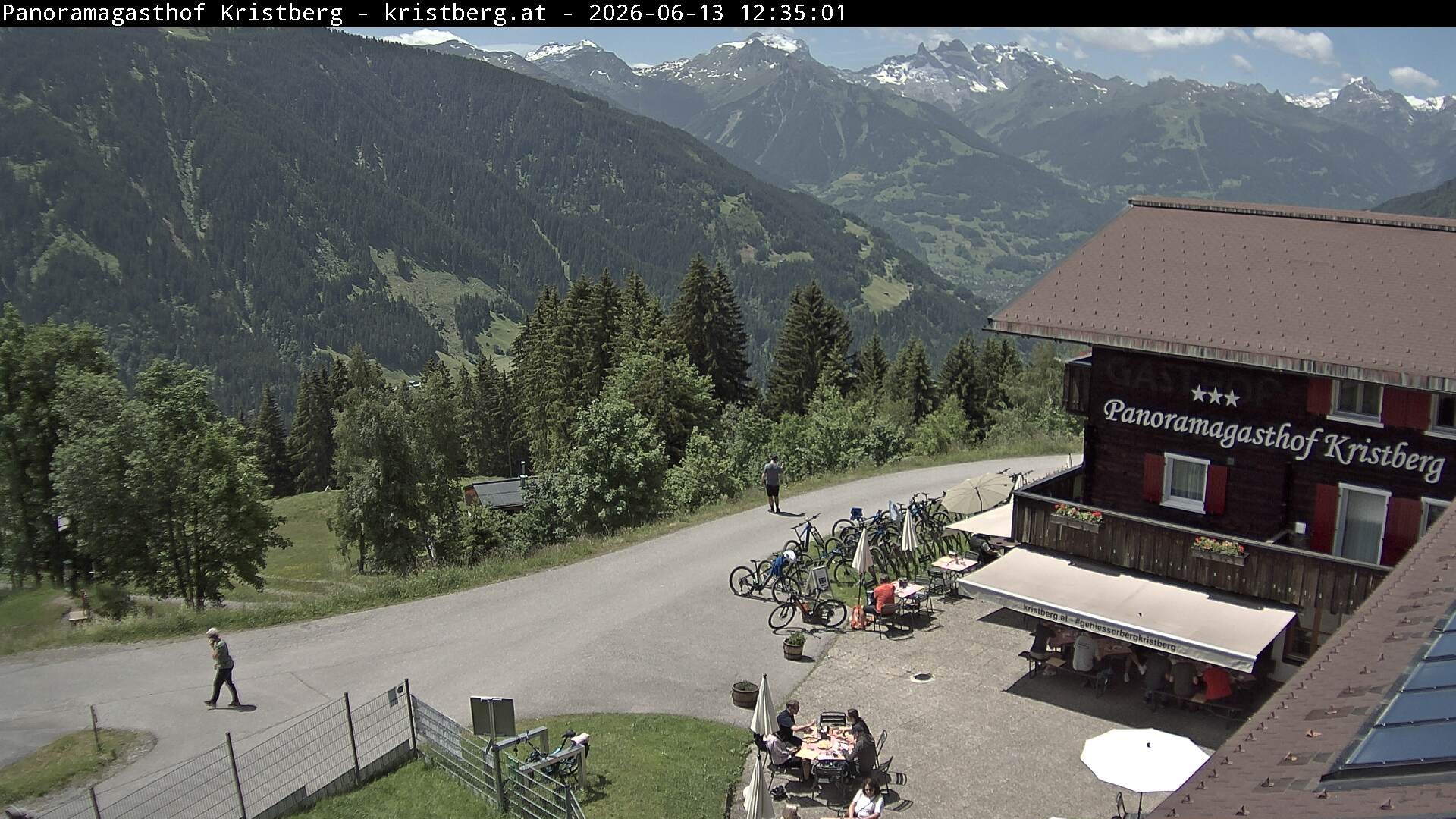 Archiv Foto Webcam Silbertal: Panoramagasthof Kristberg