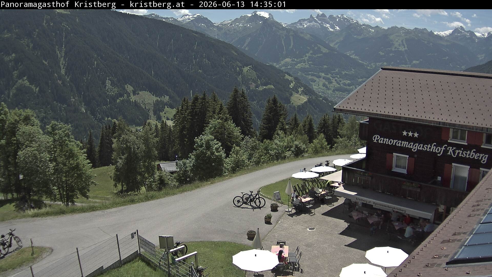 Archiv Foto Webcam Silbertal: Panoramagasthof Kristberg