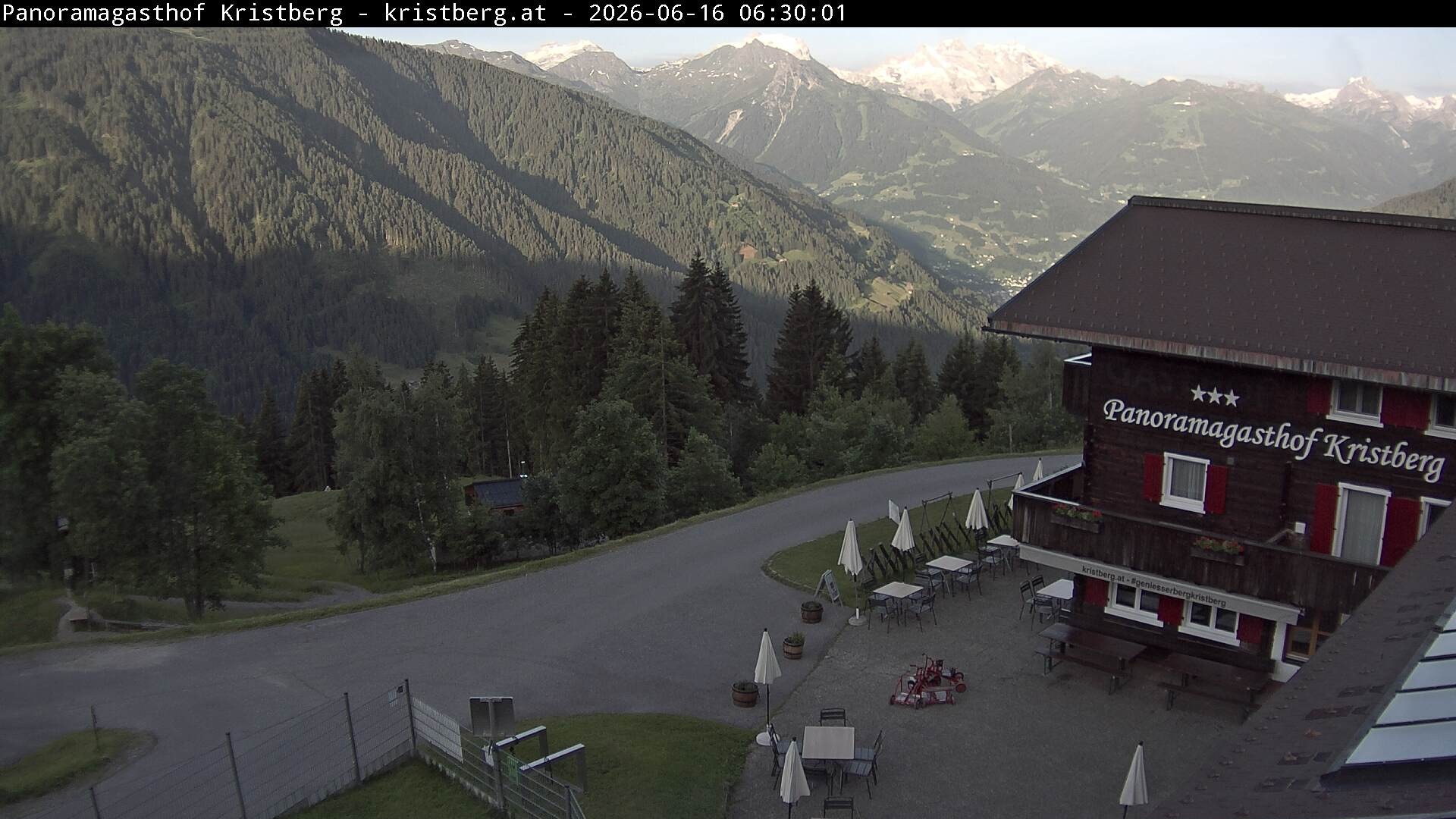 Archiv Foto Webcam Silbertal: Panoramagasthof Kristberg