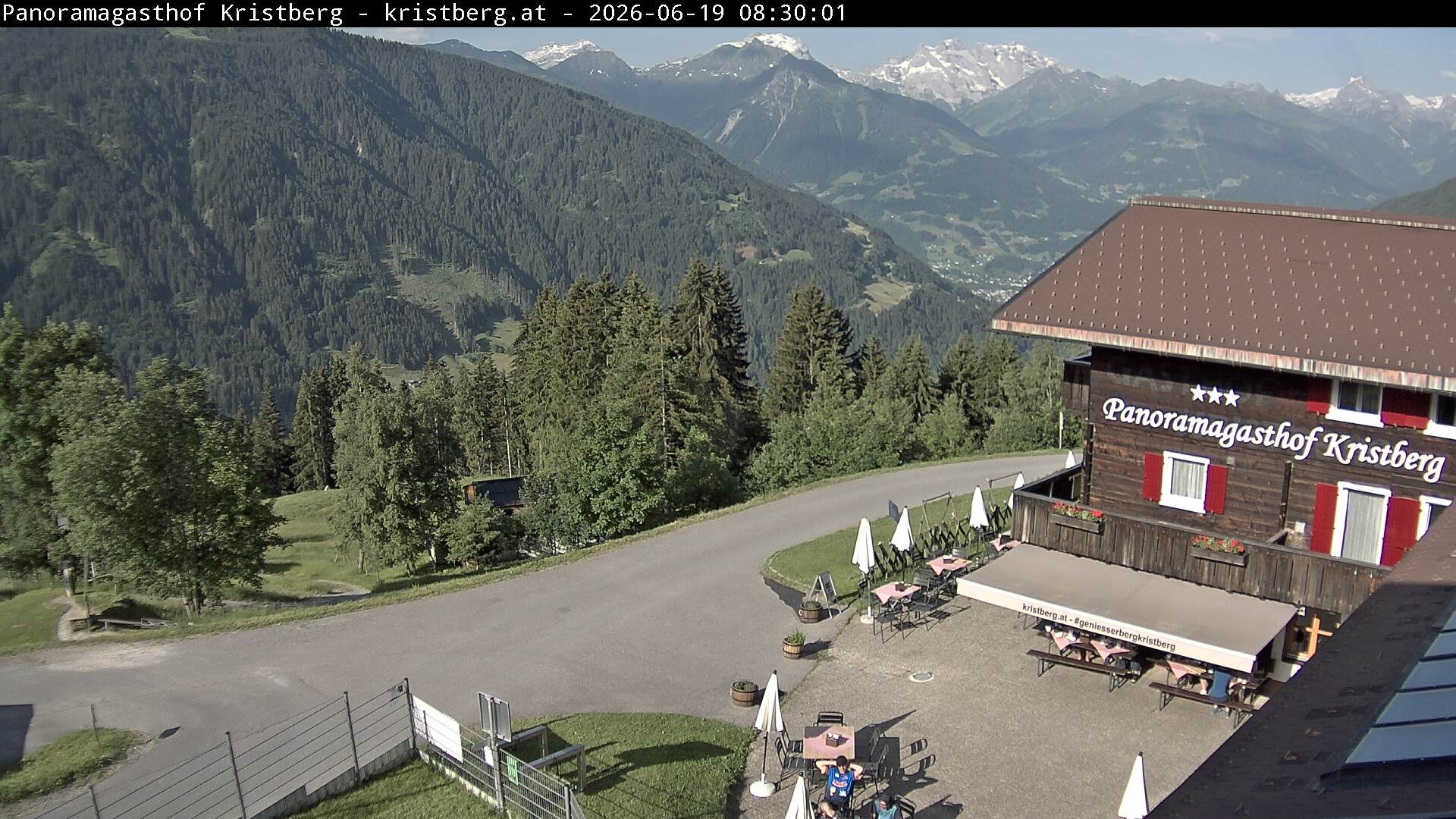 Archiv Foto Webcam Silbertal: Panoramagasthof Kristberg