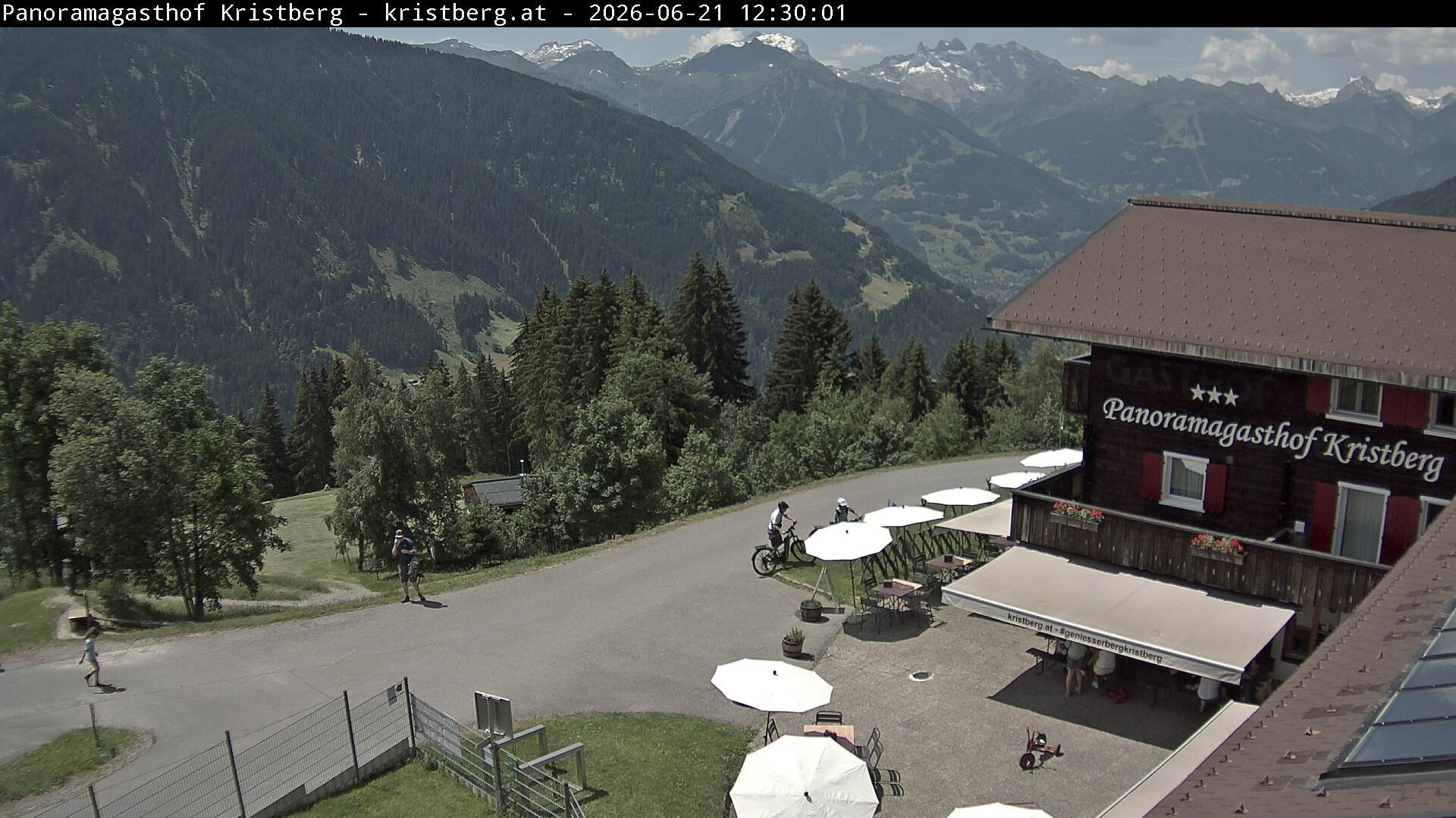 Archiv Foto Webcam Silbertal: Panoramagasthof Kristberg
