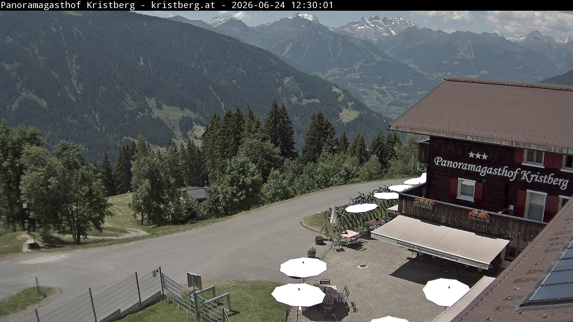Archiv Foto Webcam Silbertal: Panoramagasthof Kristberg