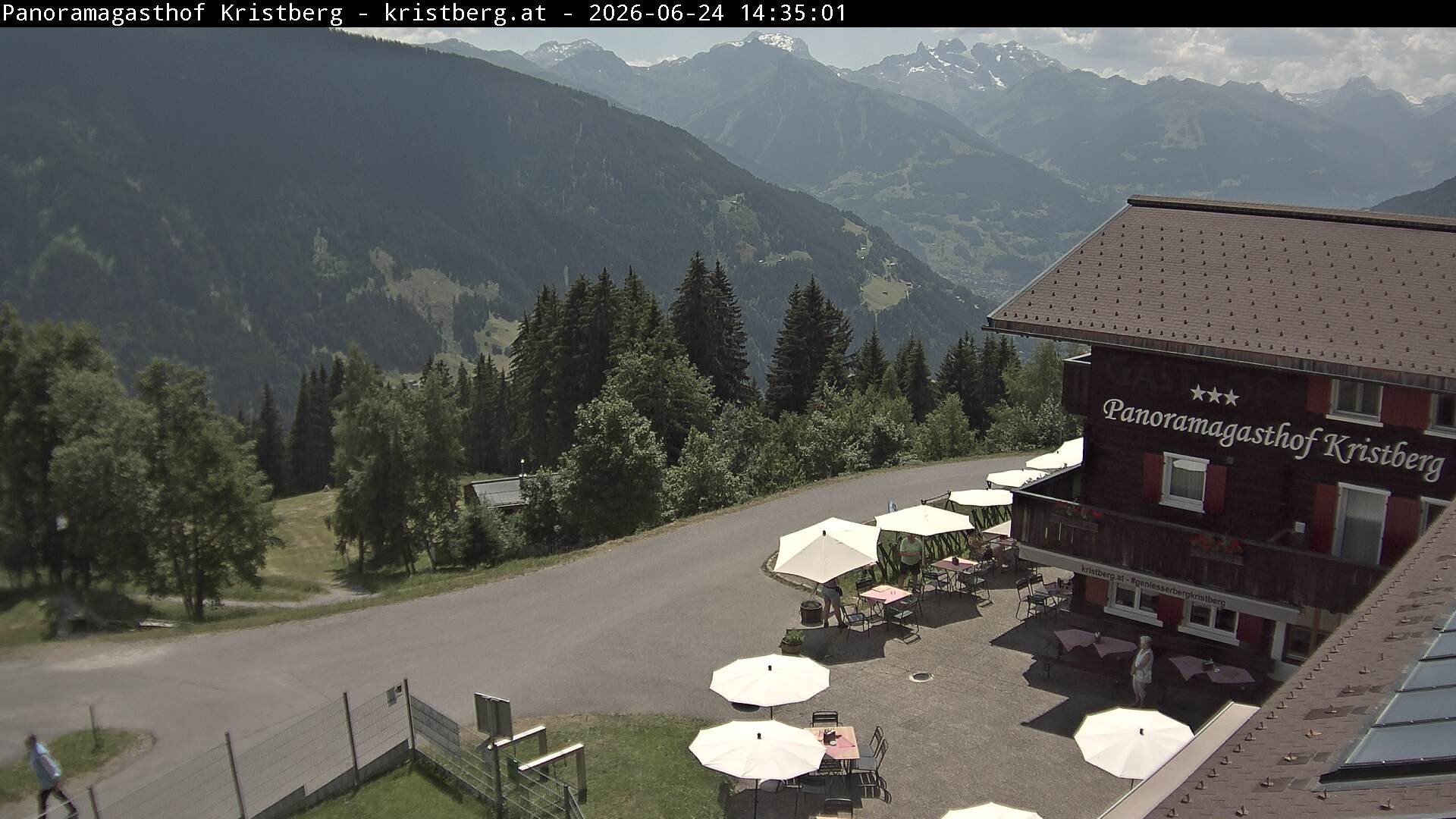Archiv Foto Webcam Silbertal: Panoramagasthof Kristberg