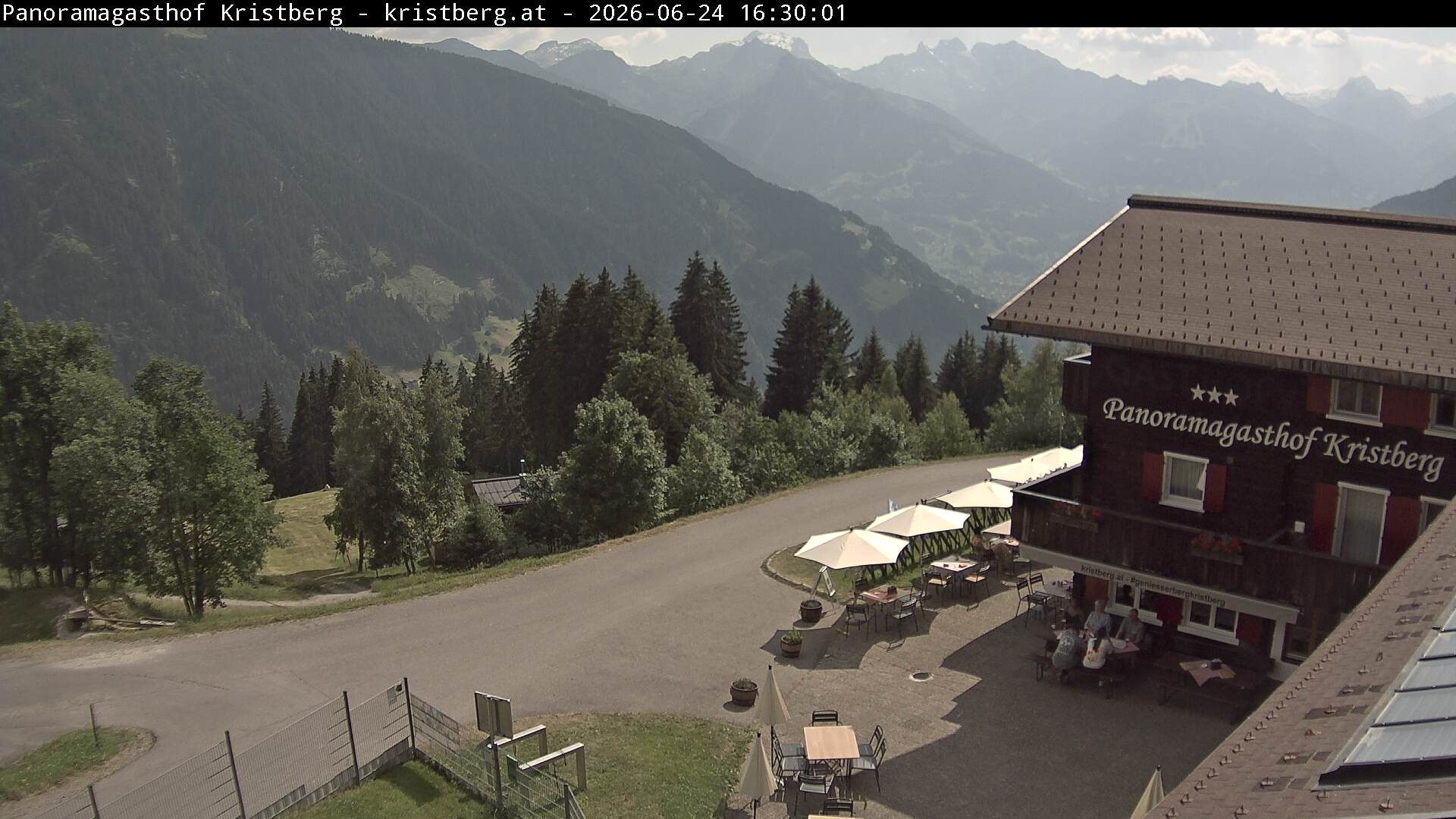 Archiv Foto Webcam Silbertal: Panoramagasthof Kristberg