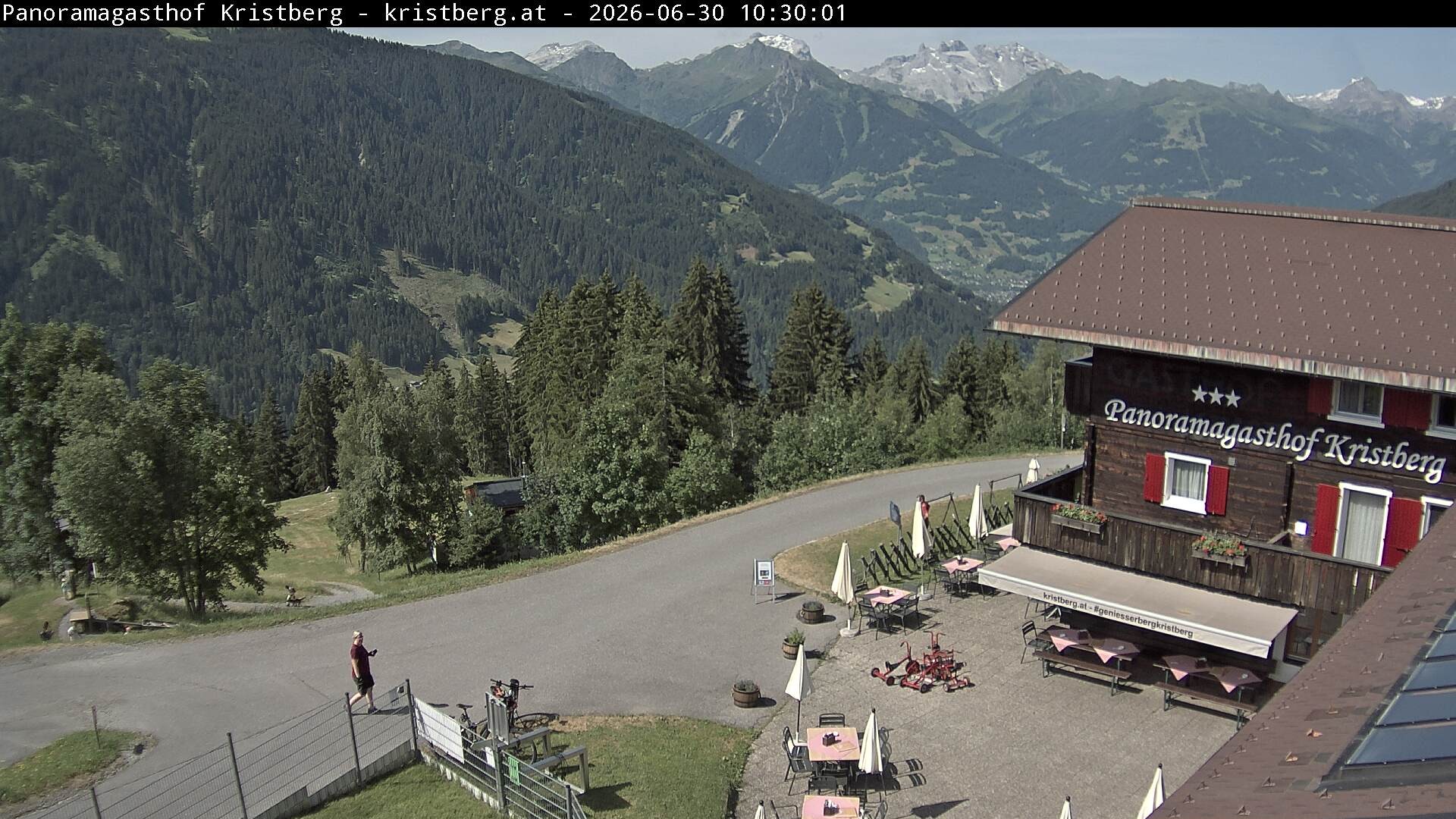 Archiv Foto Webcam Silbertal: Panoramagasthof Kristberg