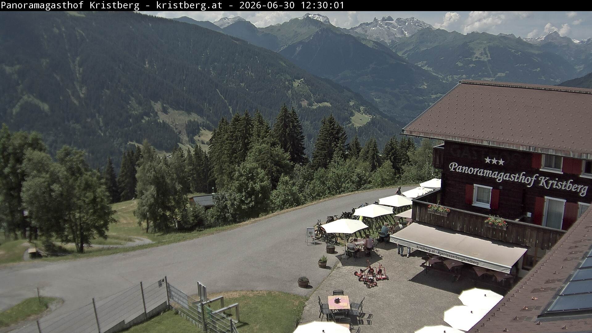 Archiv Foto Webcam Silbertal: Panoramagasthof Kristberg