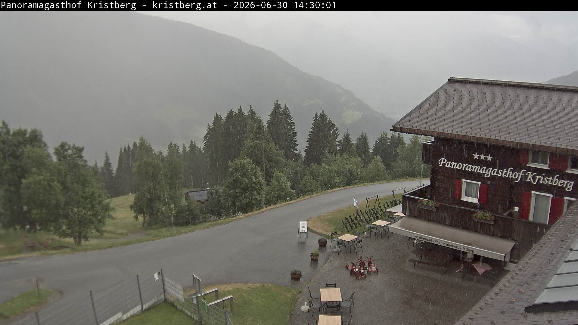 Archiv Foto Webcam Silbertal: Panoramagasthof Kristberg