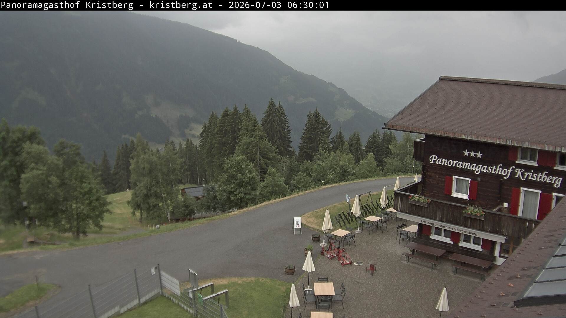 Archiv Foto Webcam Silbertal: Panoramagasthof Kristberg