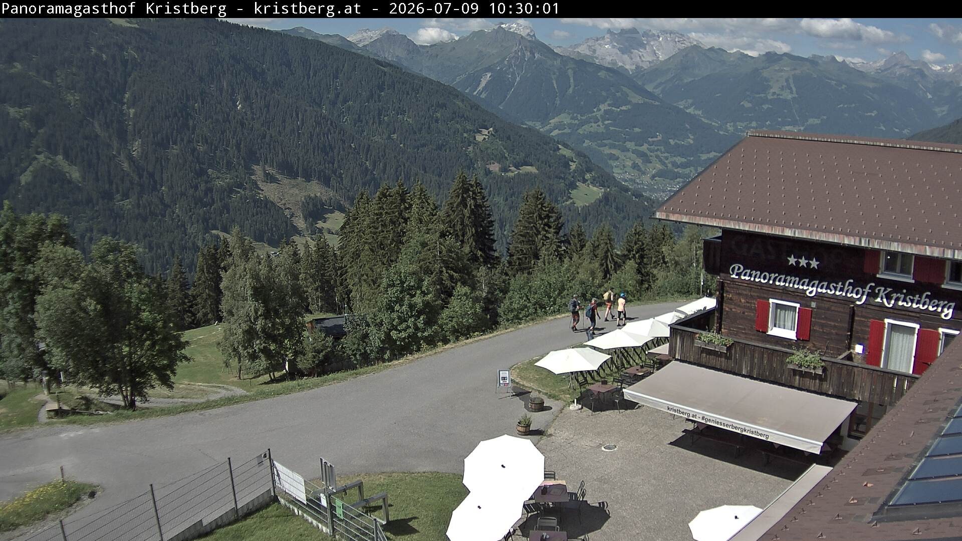 Archiv Foto Webcam Silbertal: Panoramagasthof Kristberg
