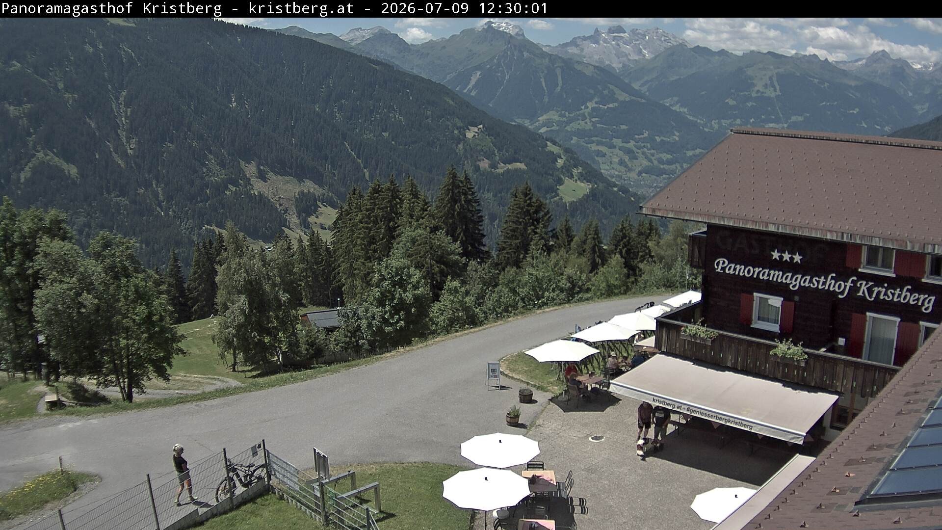 Archiv Foto Webcam Silbertal: Panoramagasthof Kristberg