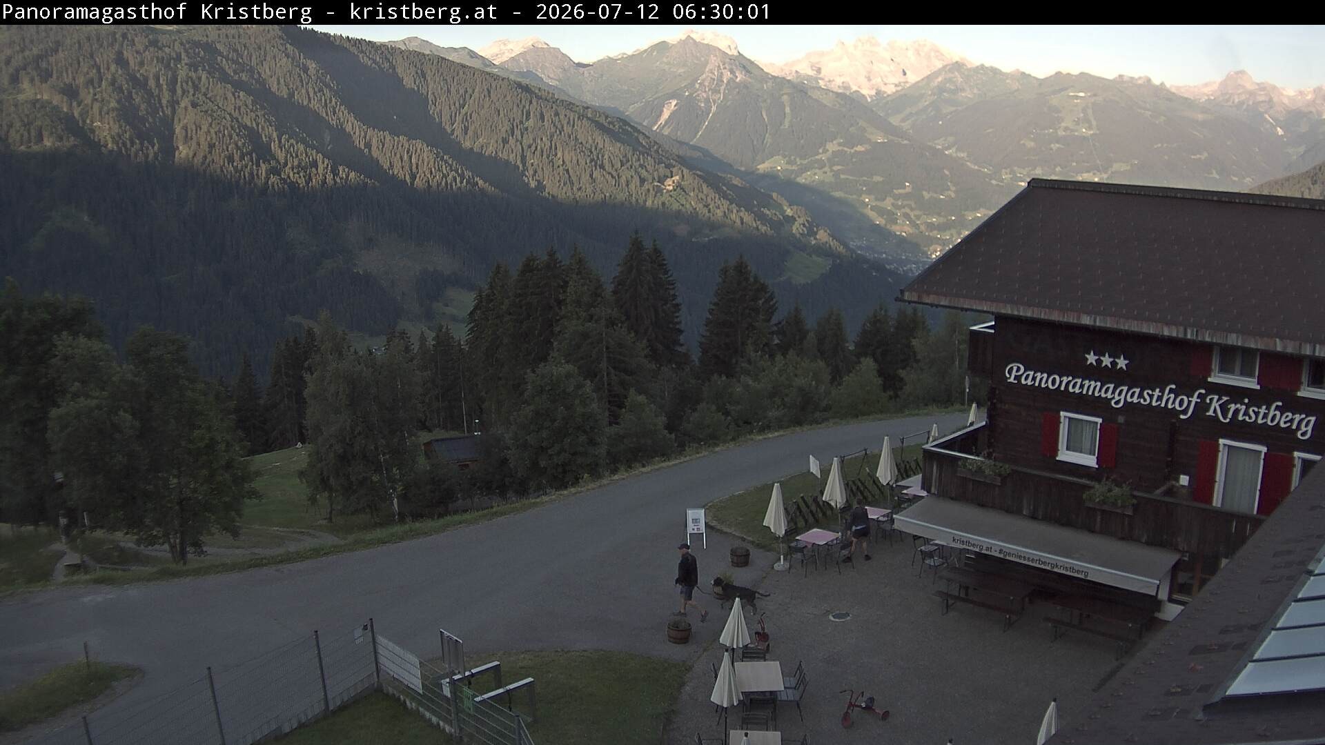 Archiv Foto Webcam Silbertal: Panoramagasthof Kristberg