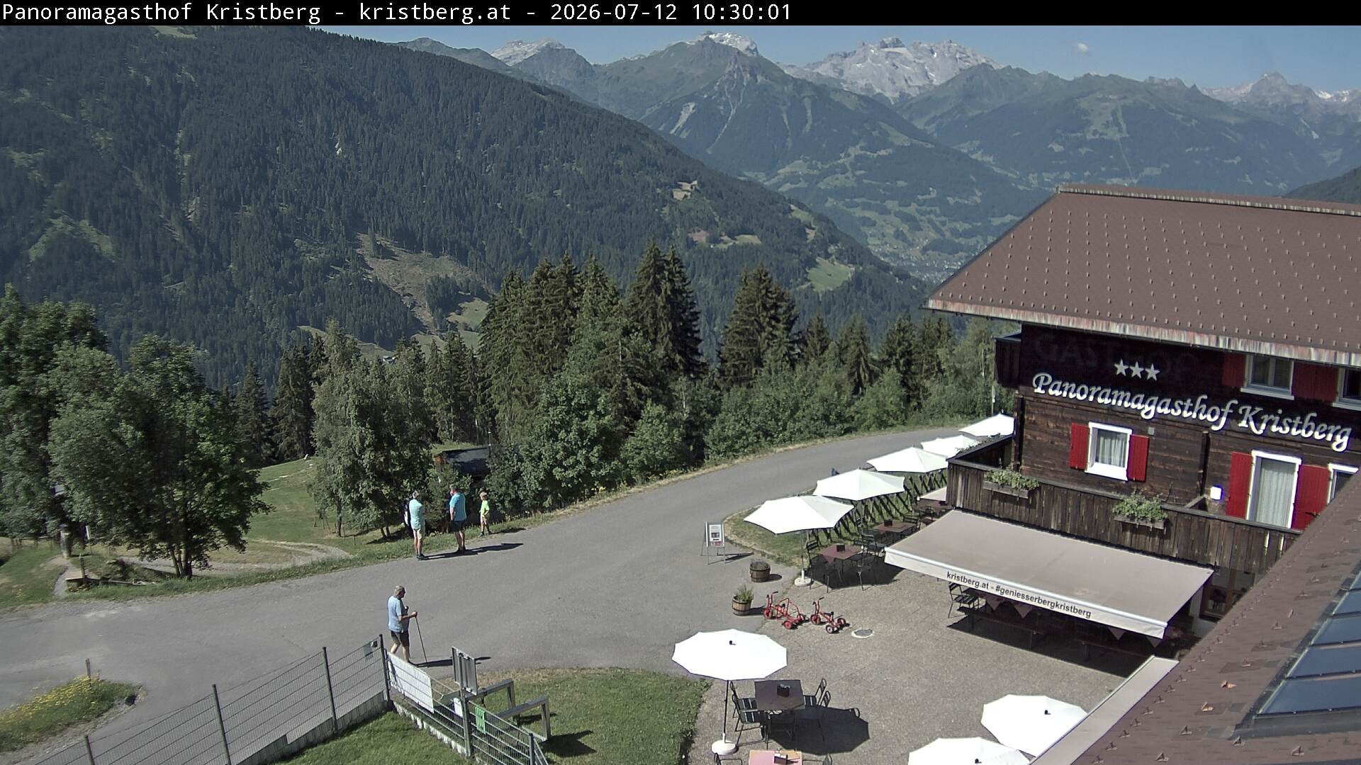 Archiv Foto Webcam Silbertal: Panoramagasthof Kristberg