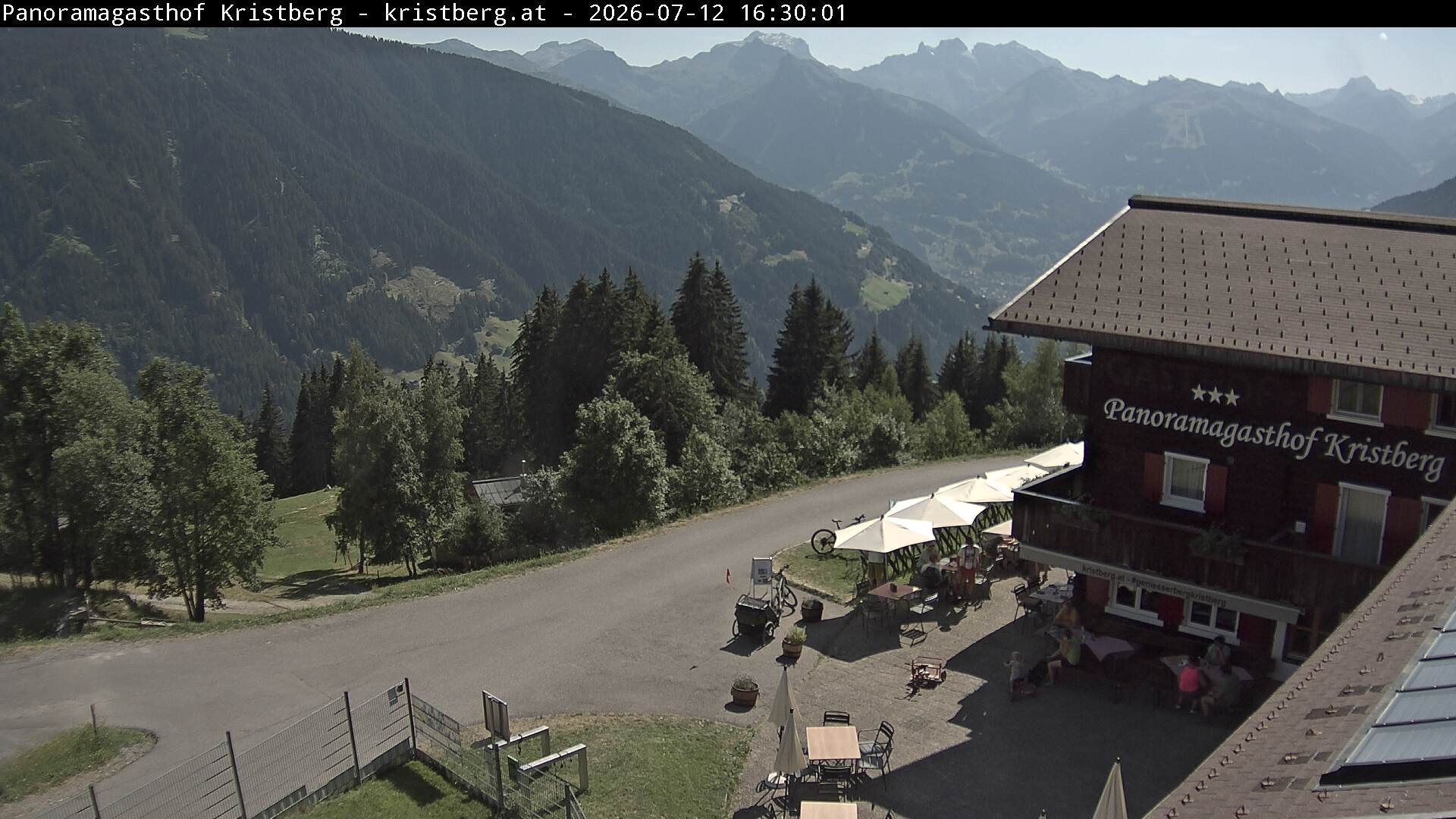 Archiv Foto Webcam Silbertal: Panoramagasthof Kristberg