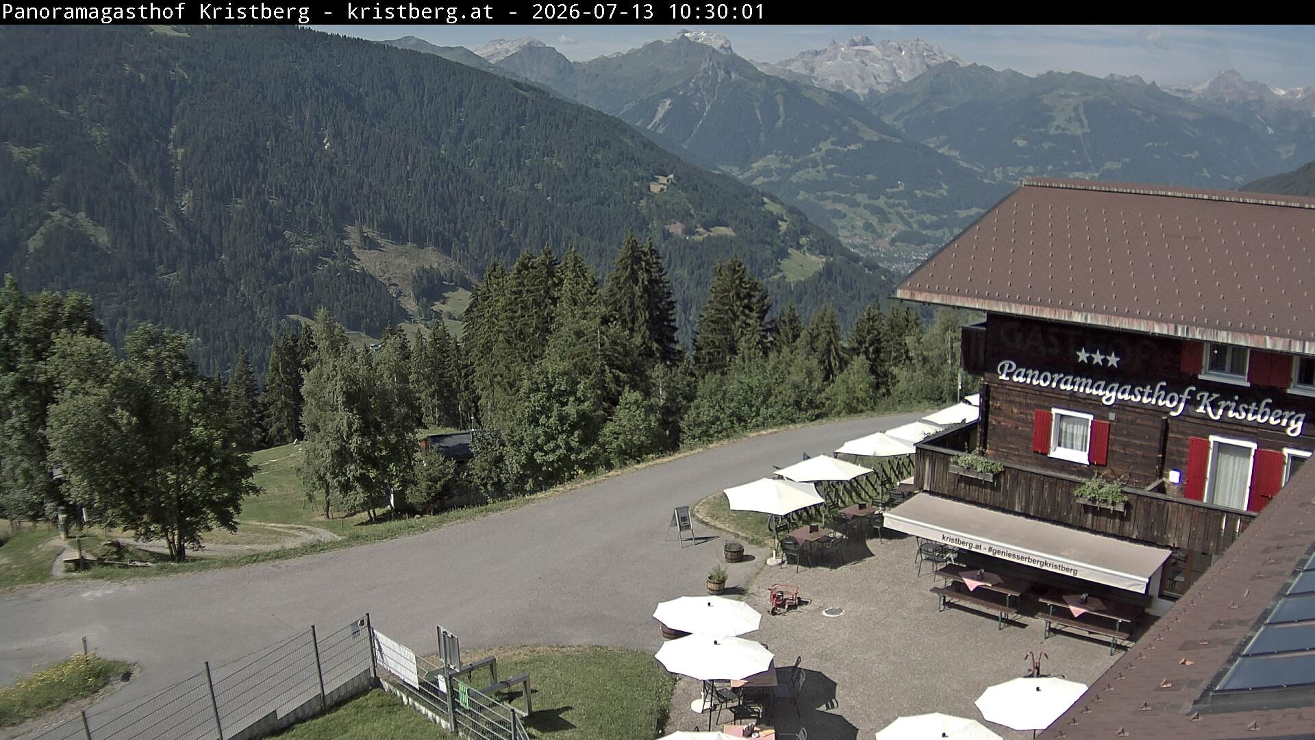 Archiv Foto Webcam Silbertal: Panoramagasthof Kristberg