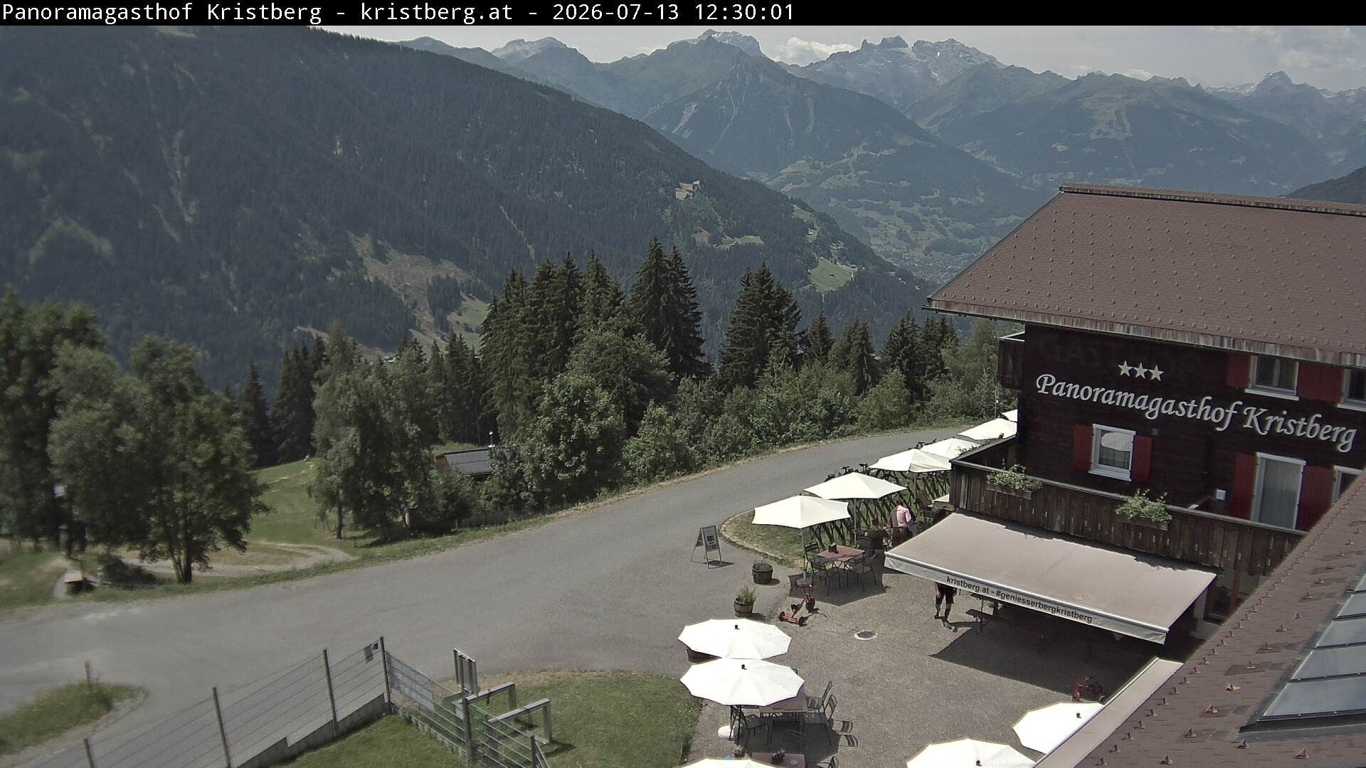 Archiv Foto Webcam Silbertal: Panoramagasthof Kristberg