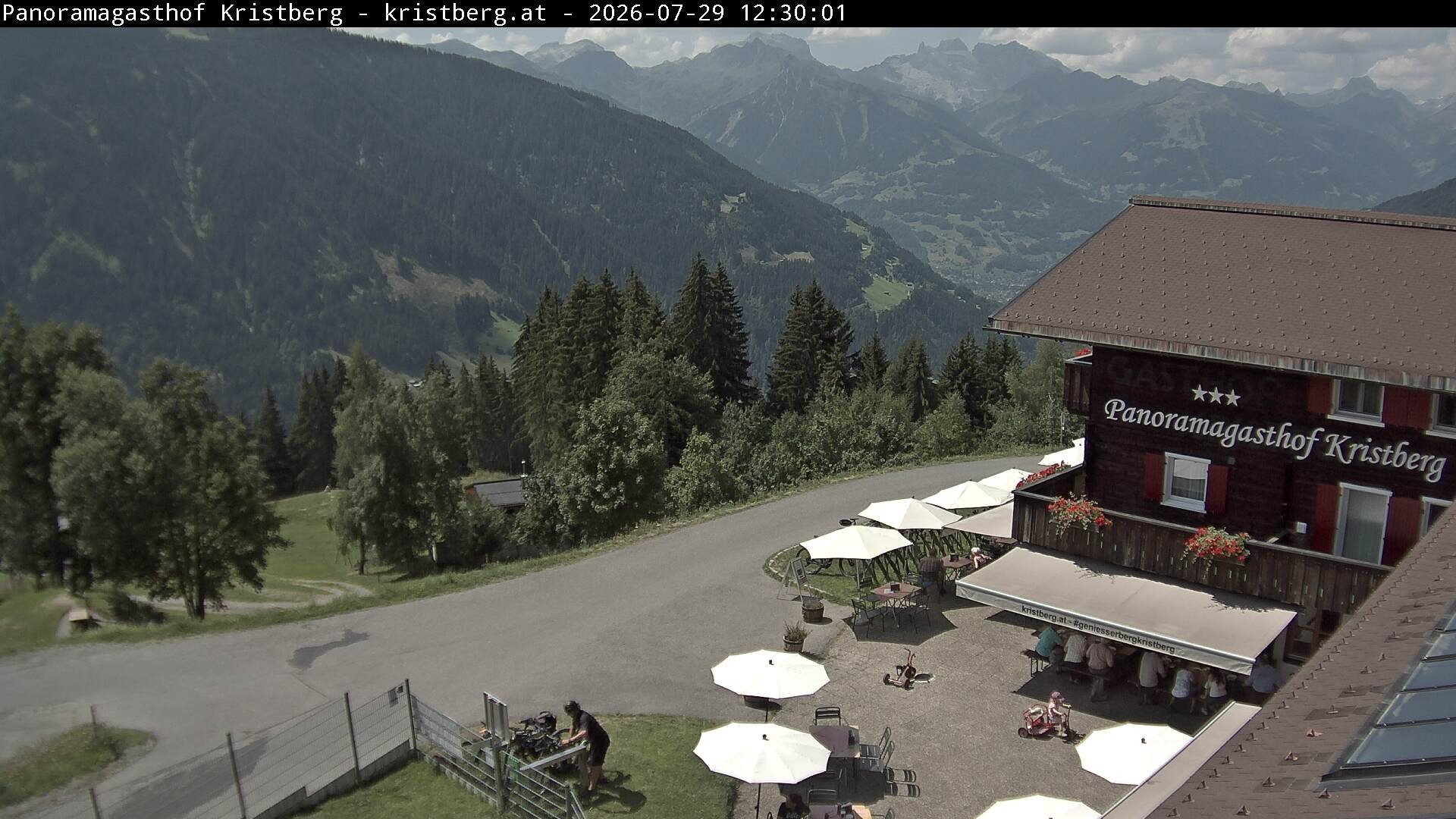 Archiv Foto Webcam Silbertal: Panoramagasthof Kristberg
