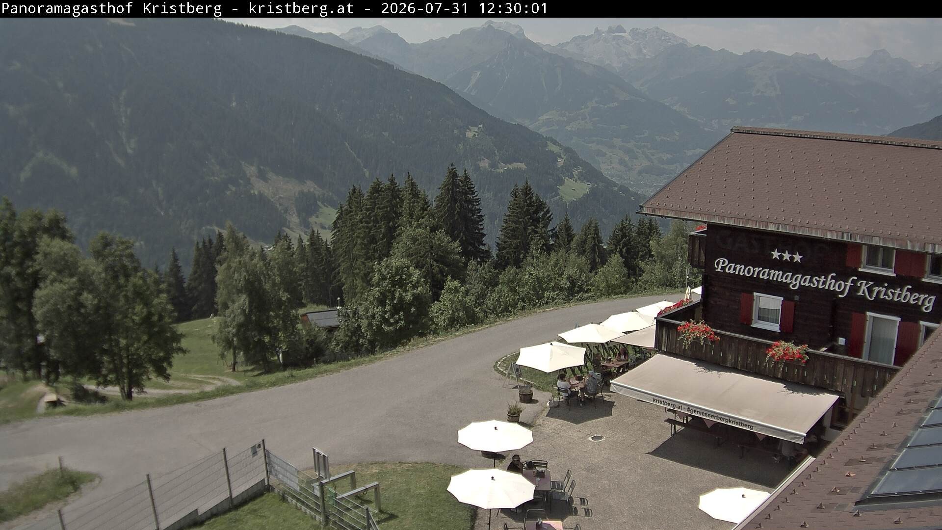 Archiv Foto Webcam Silbertal: Panoramagasthof Kristberg