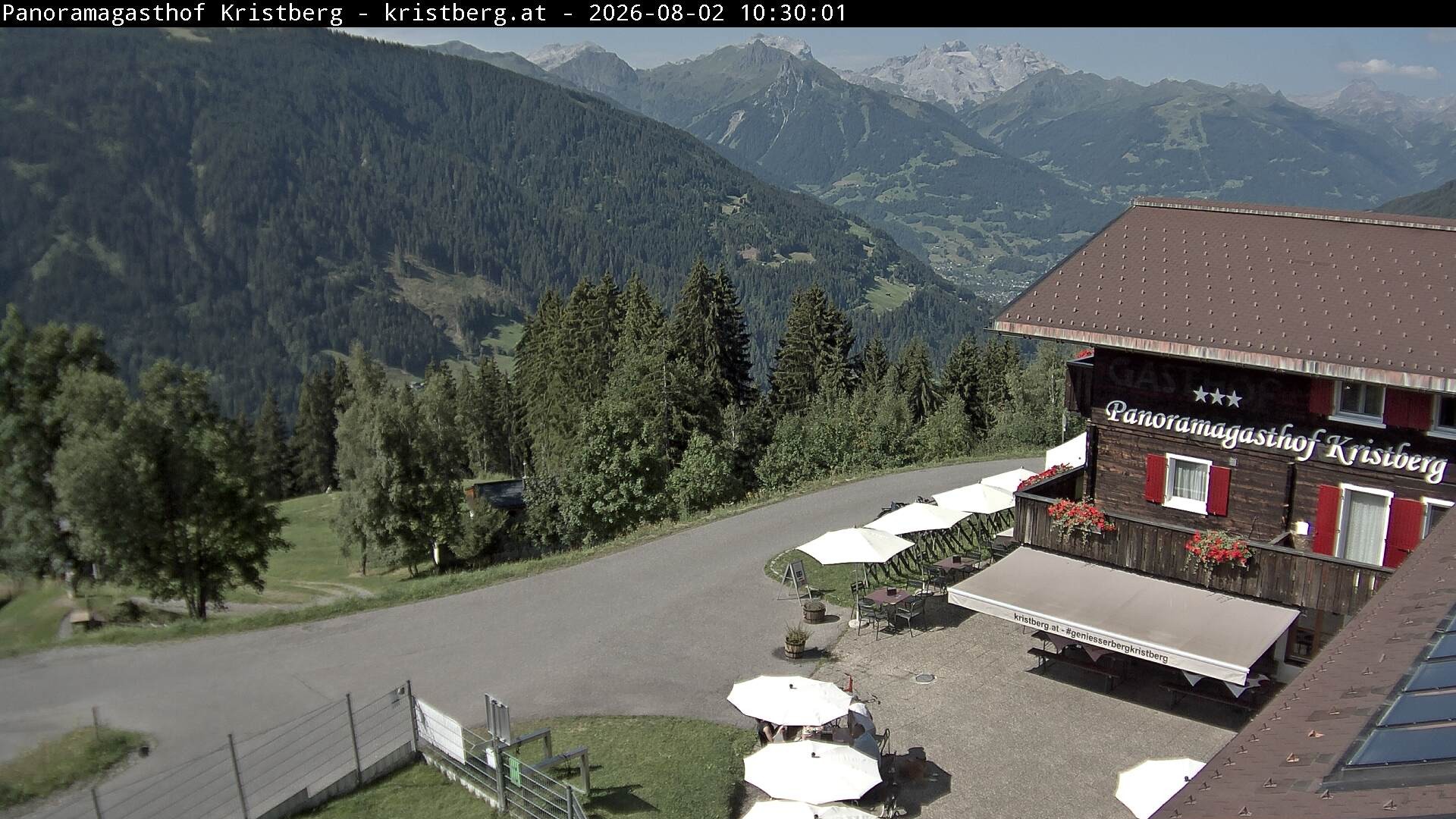 Archiv Foto Webcam Silbertal: Panoramagasthof Kristberg