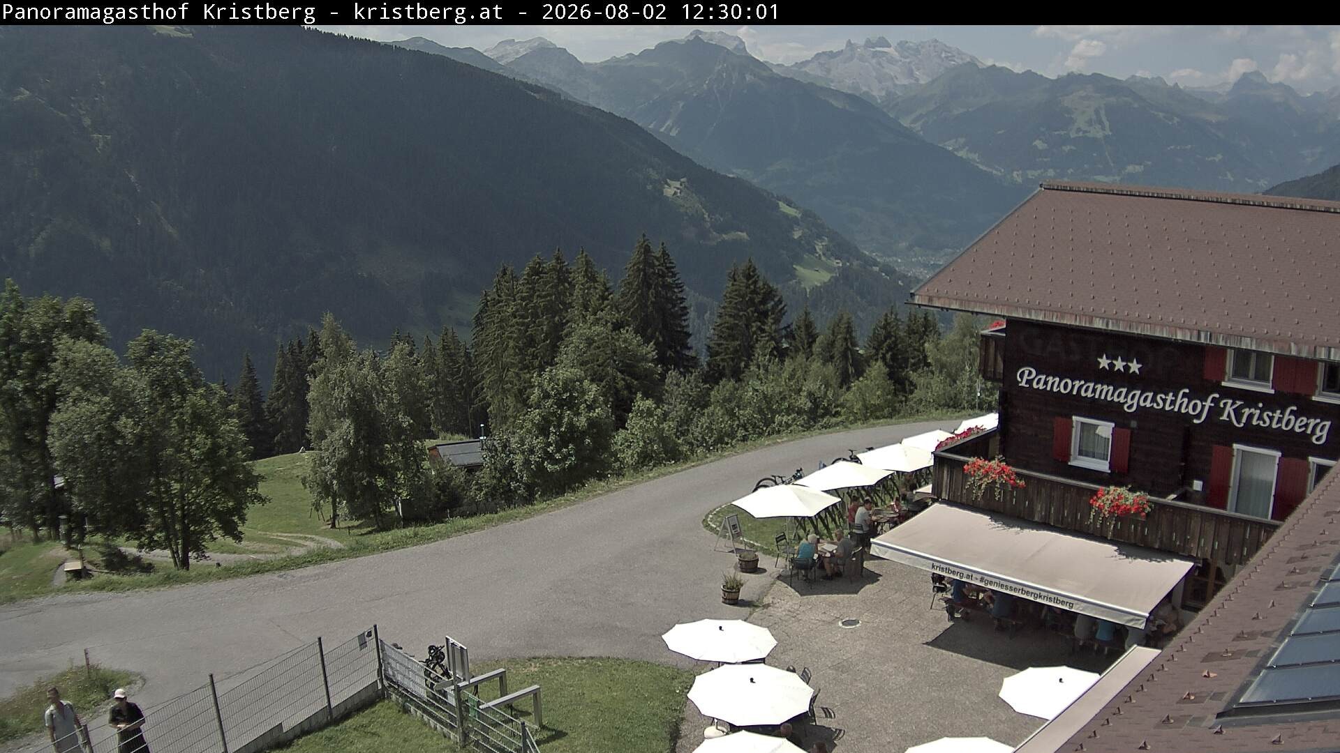 Archiv Foto Webcam Silbertal: Panoramagasthof Kristberg