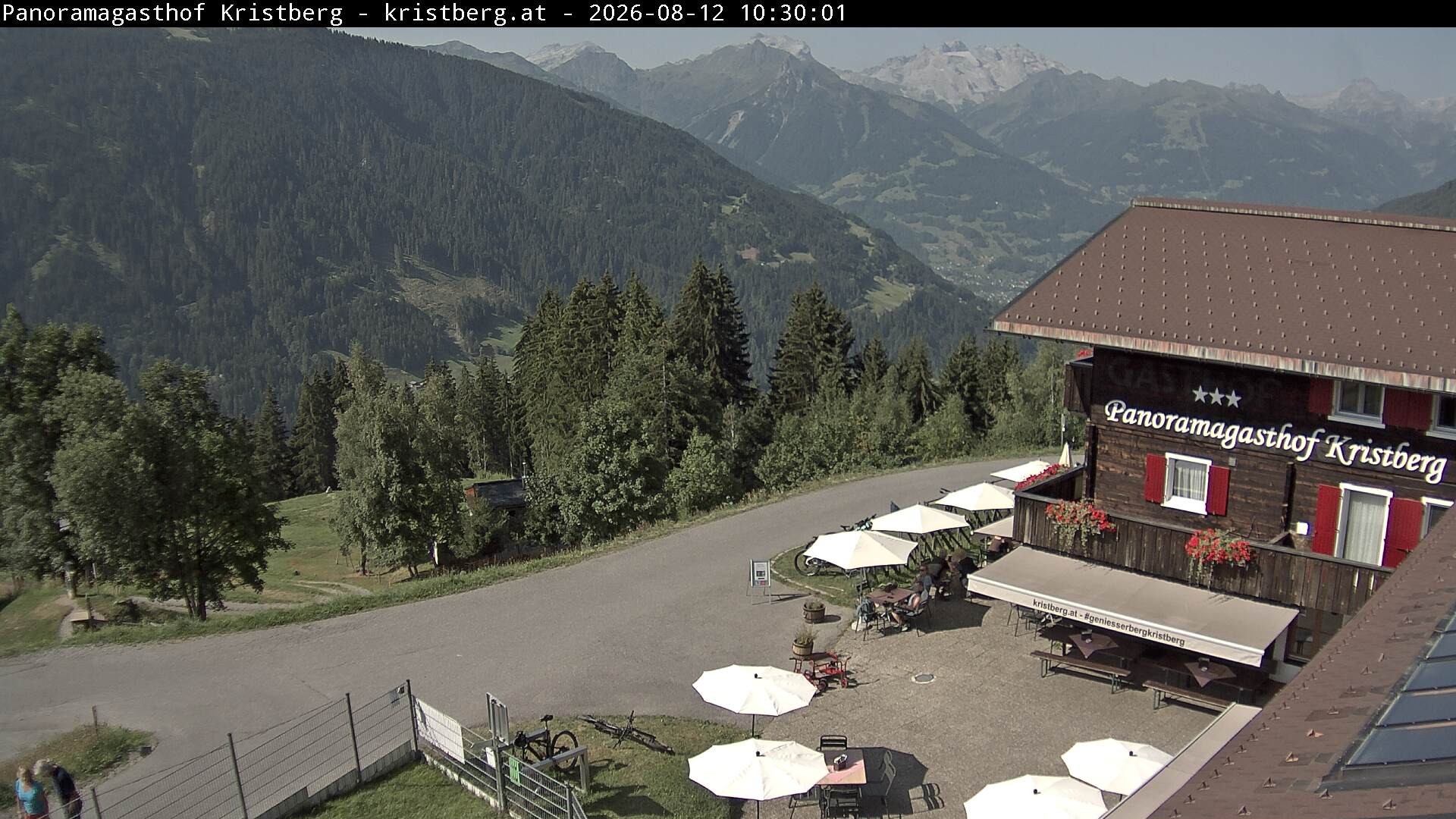 Archiv Foto Webcam Silbertal: Panoramagasthof Kristberg