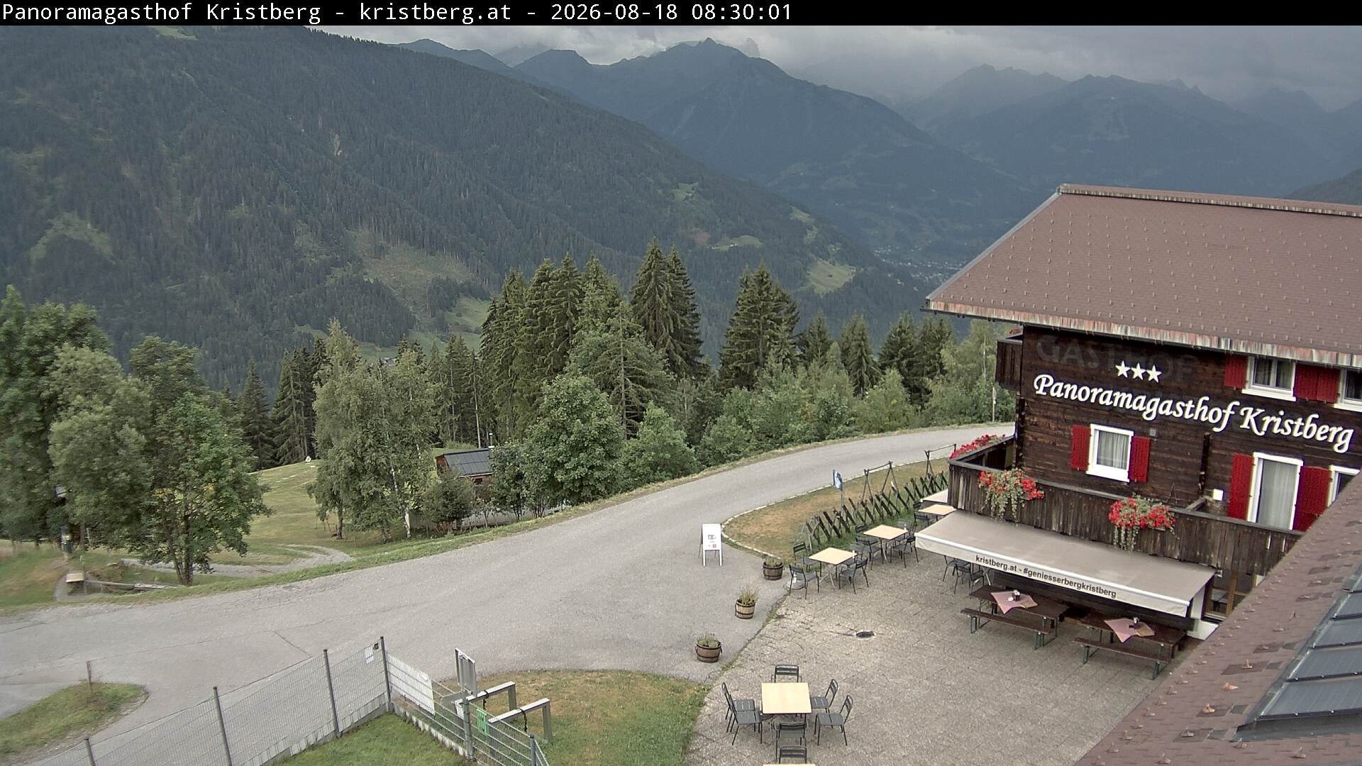 Archiv Foto Webcam Silbertal: Panoramagasthof Kristberg
