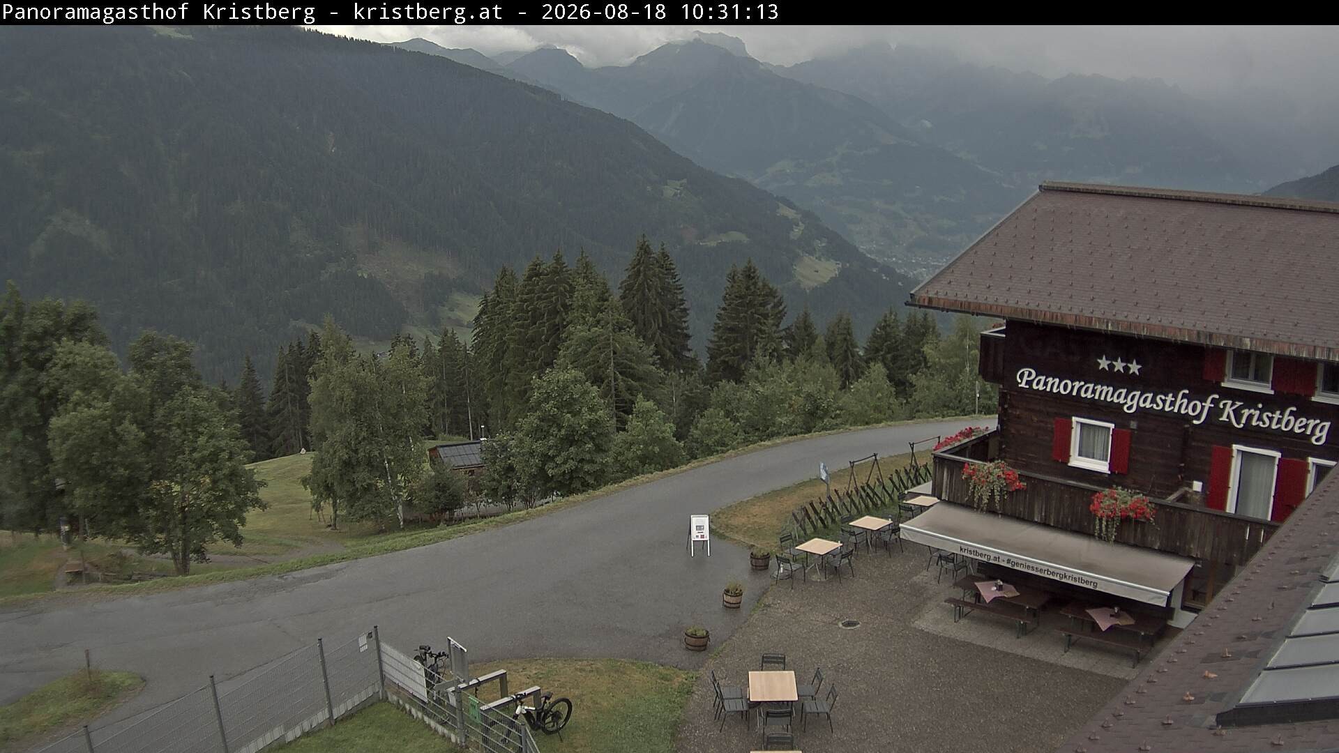 Archiv Foto Webcam Silbertal: Panoramagasthof Kristberg