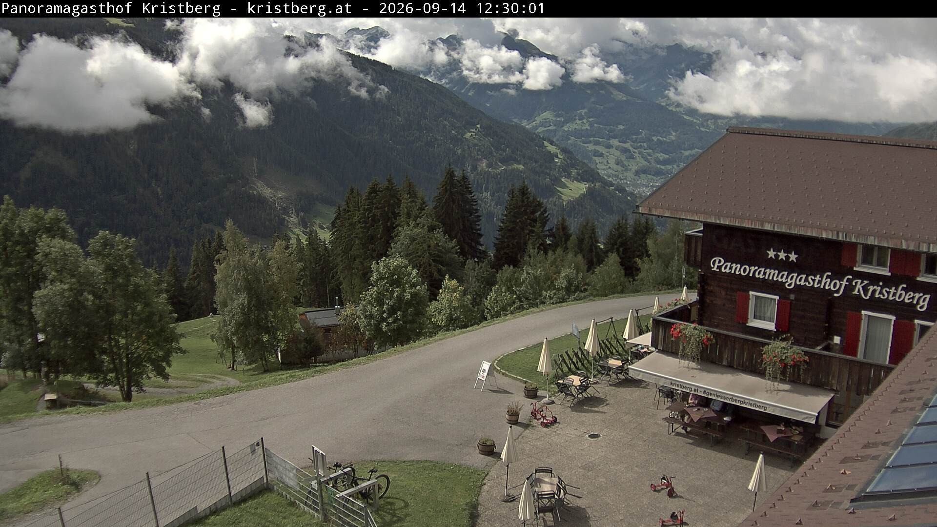 Archiv Foto Webcam Silbertal: Panoramagasthof Kristberg