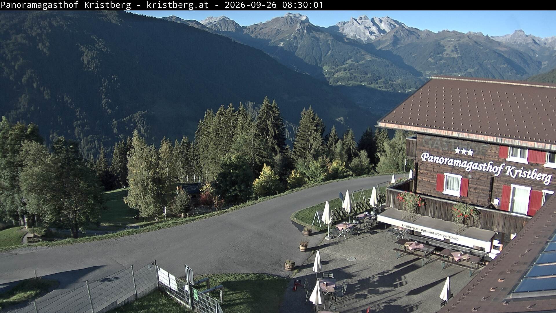 Archiv Foto Webcam Silbertal: Panoramagasthof Kristberg