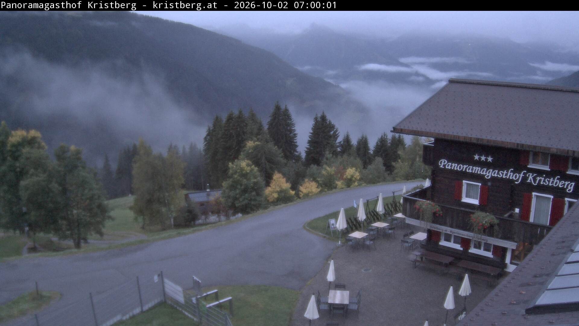 Archiv Foto Webcam Silbertal: Panoramagasthof Kristberg