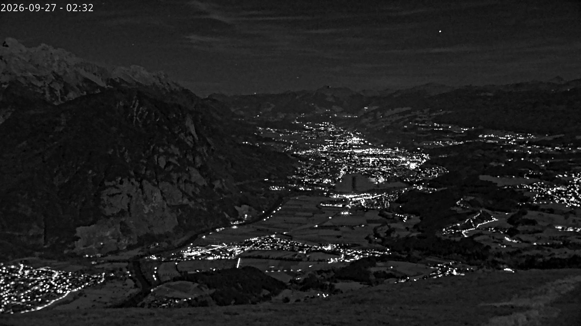 Archiv Foto Webcam Sicht vom Rangger Köpfl auf Innsbruck, Tirol