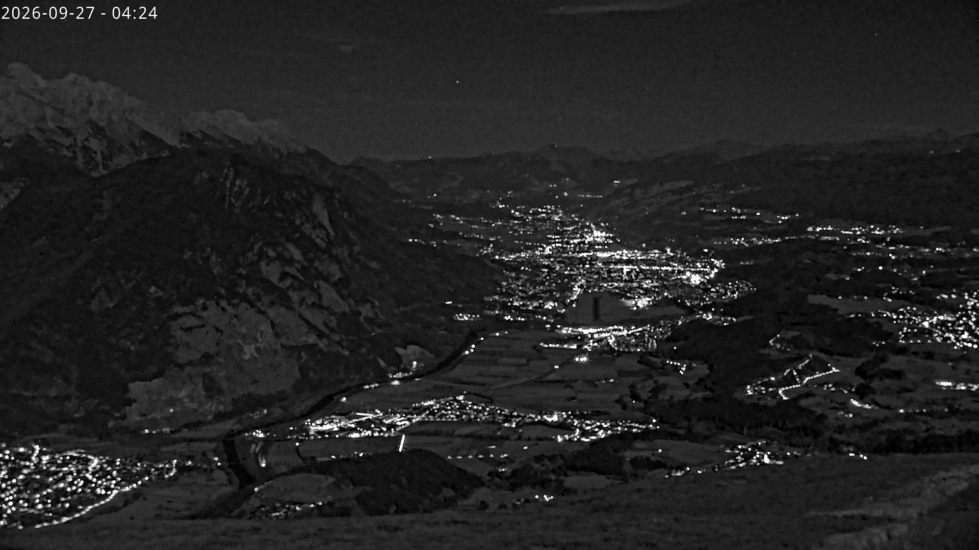 Archiv Foto Webcam Sicht vom Rangger Köpfl auf Innsbruck, Tirol