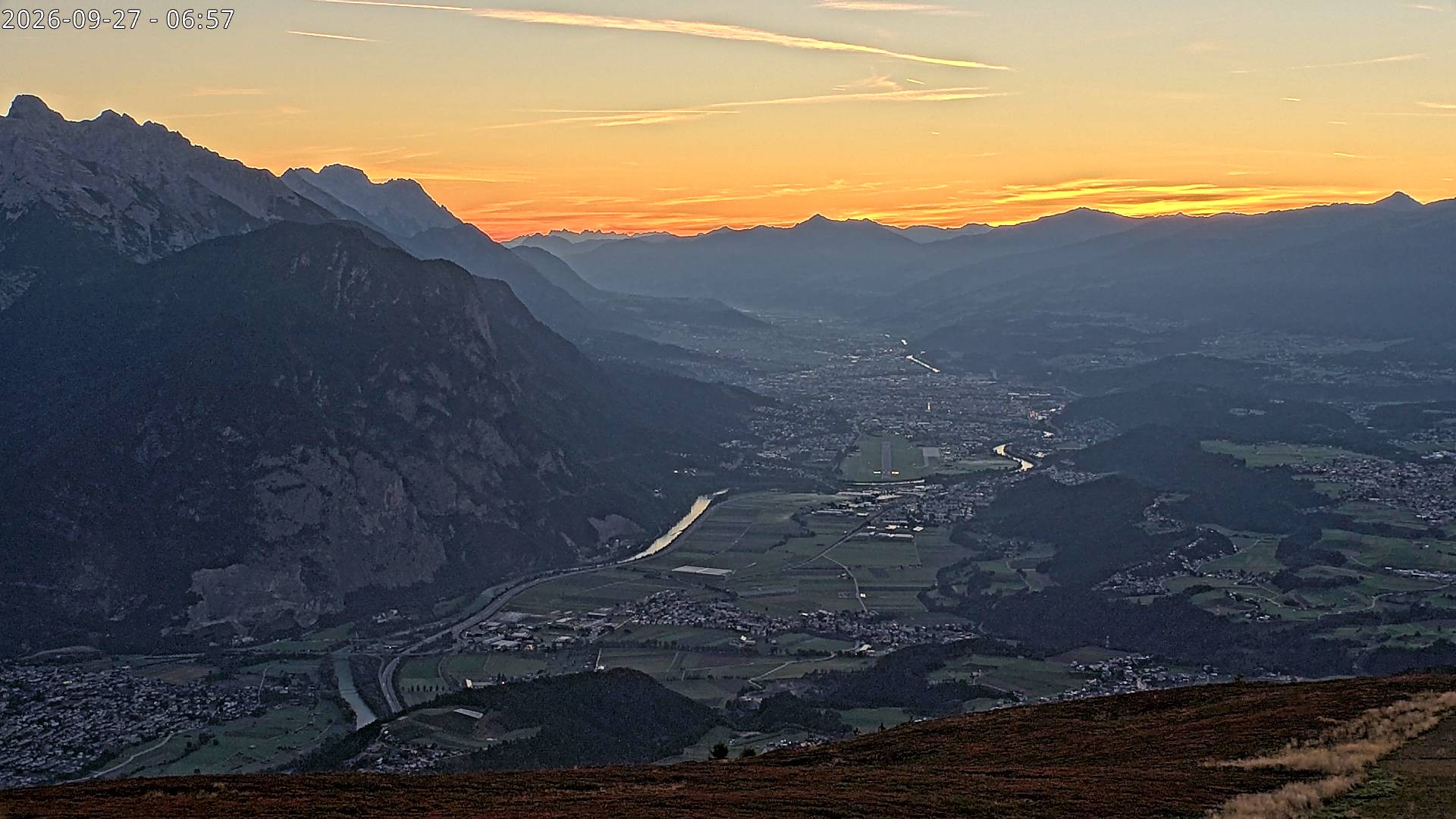 Archiv Foto Webcam Sicht vom Rangger Köpfl auf Innsbruck, Tirol