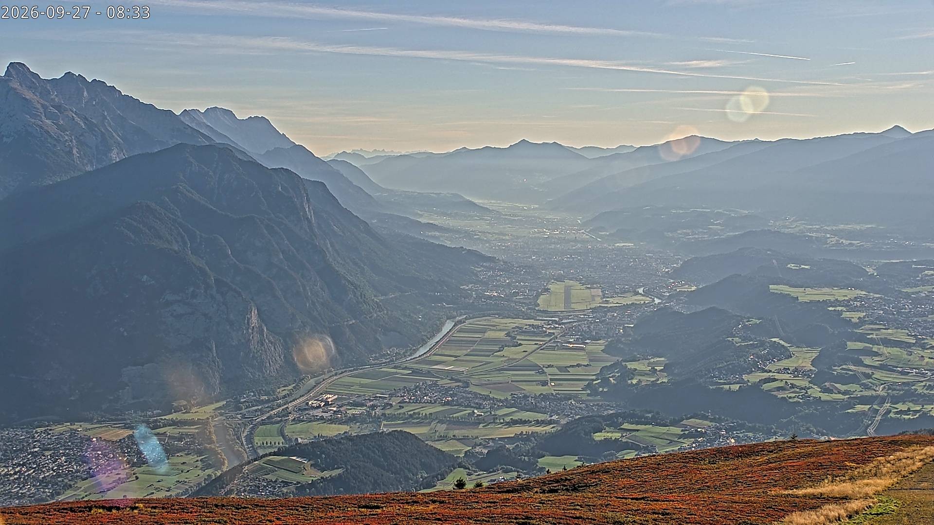 Archiv Foto Webcam Sicht vom Rangger Köpfl auf Innsbruck, Tirol