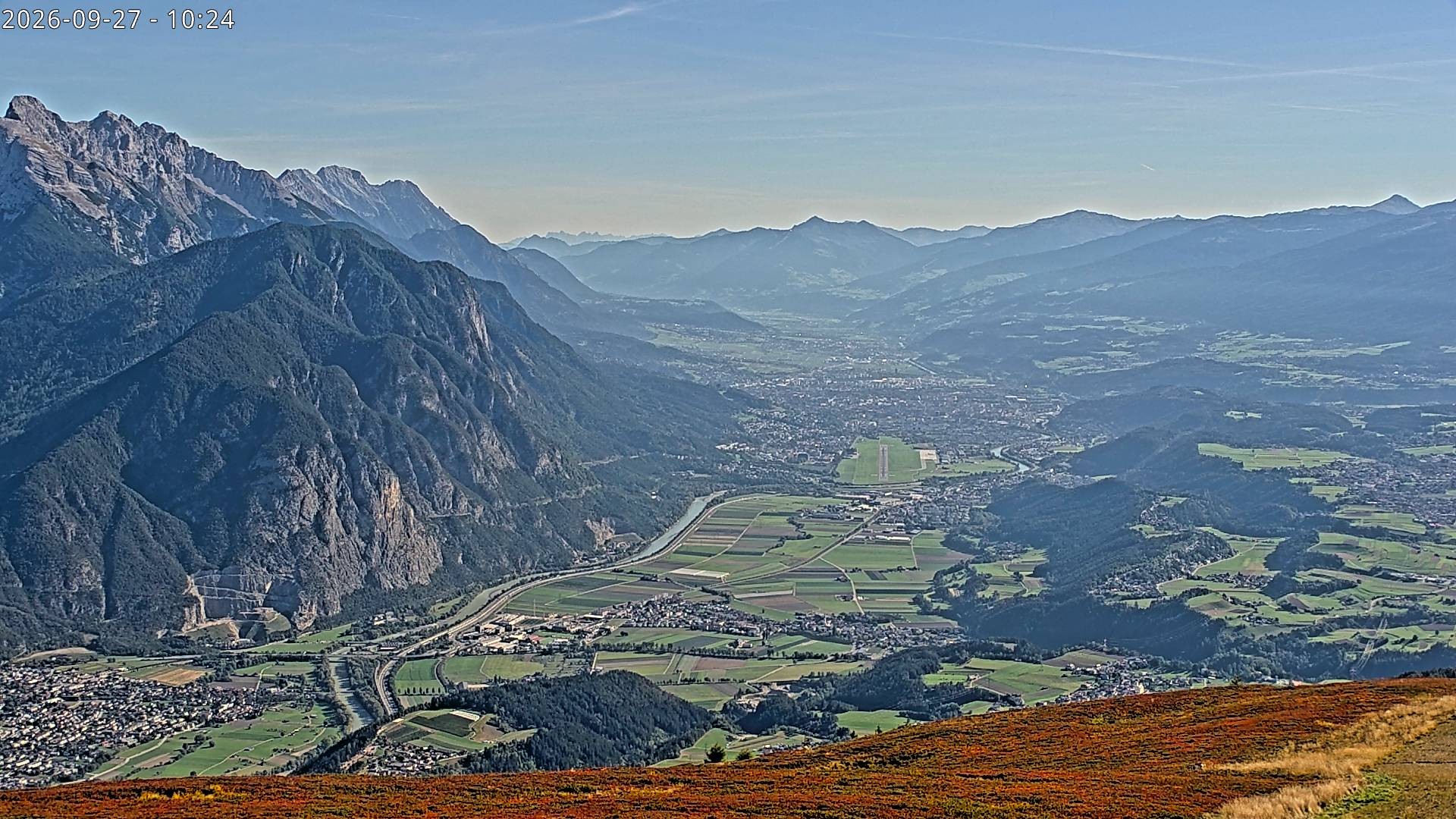 Archiv Foto Webcam Sicht vom Rangger Köpfl auf Innsbruck, Tirol
