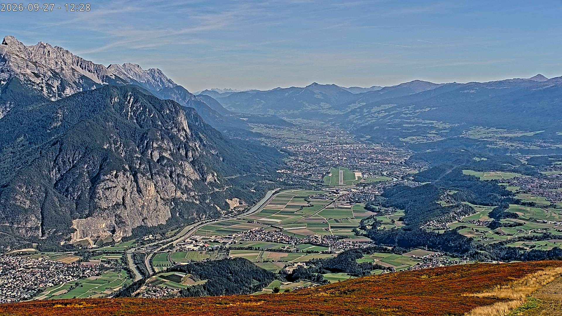 Archiv Foto Webcam Sicht vom Rangger Köpfl auf Innsbruck, Tirol